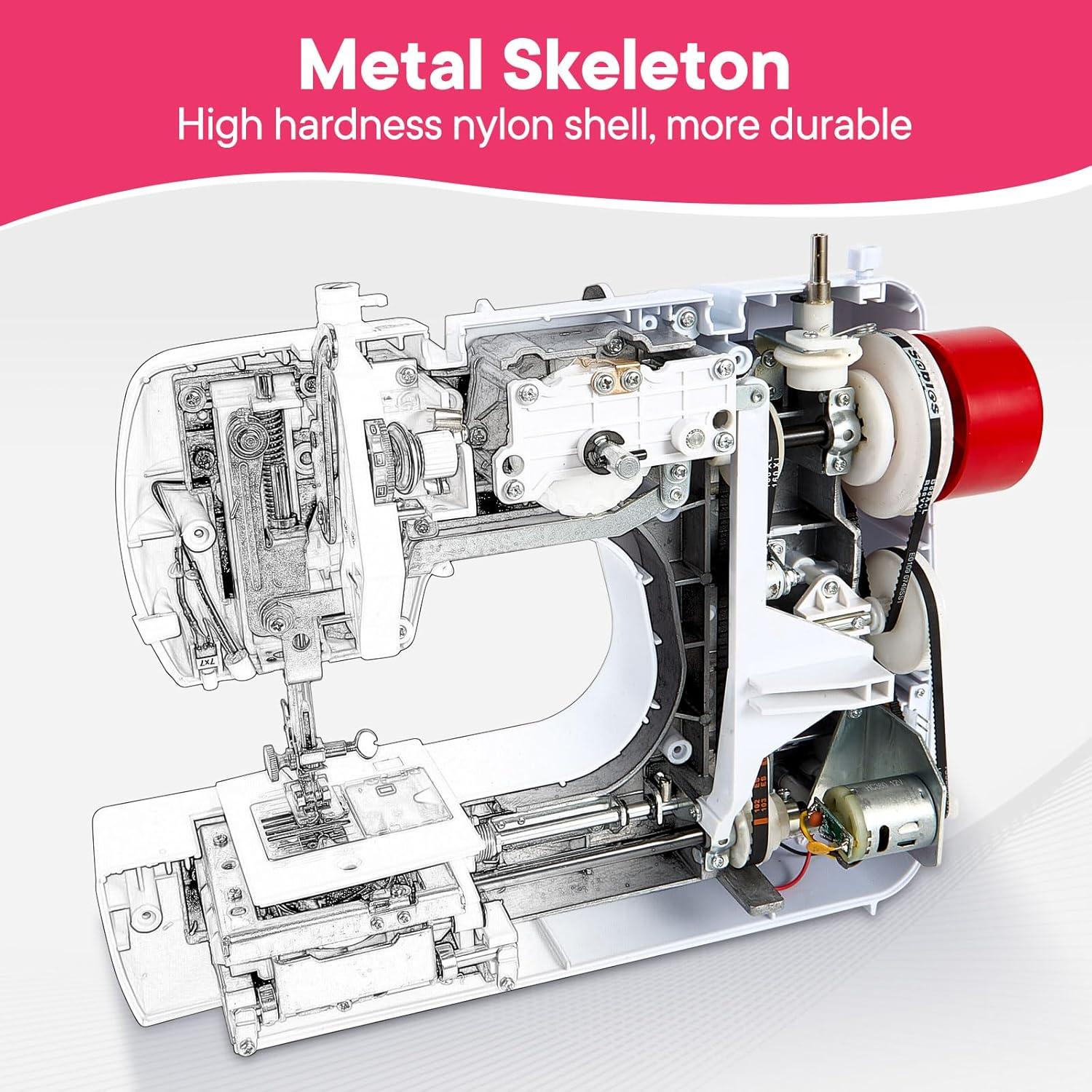 Máquina de Coser Portátil Stoigeld 700 con 16 Puntadas y 42 Accesorios