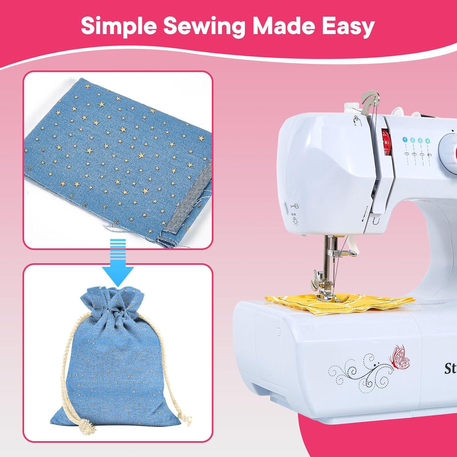 Máquina de Coser Portátil Stoigeld 700 con 16 Puntadas y 42 Accesorios