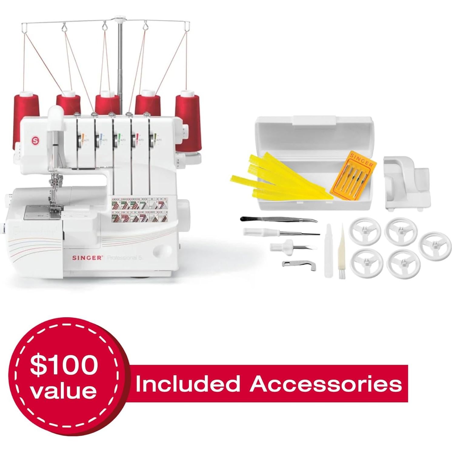 Máquina de Coser Overlock SINGER Professional 14T968DC 1300 PPM