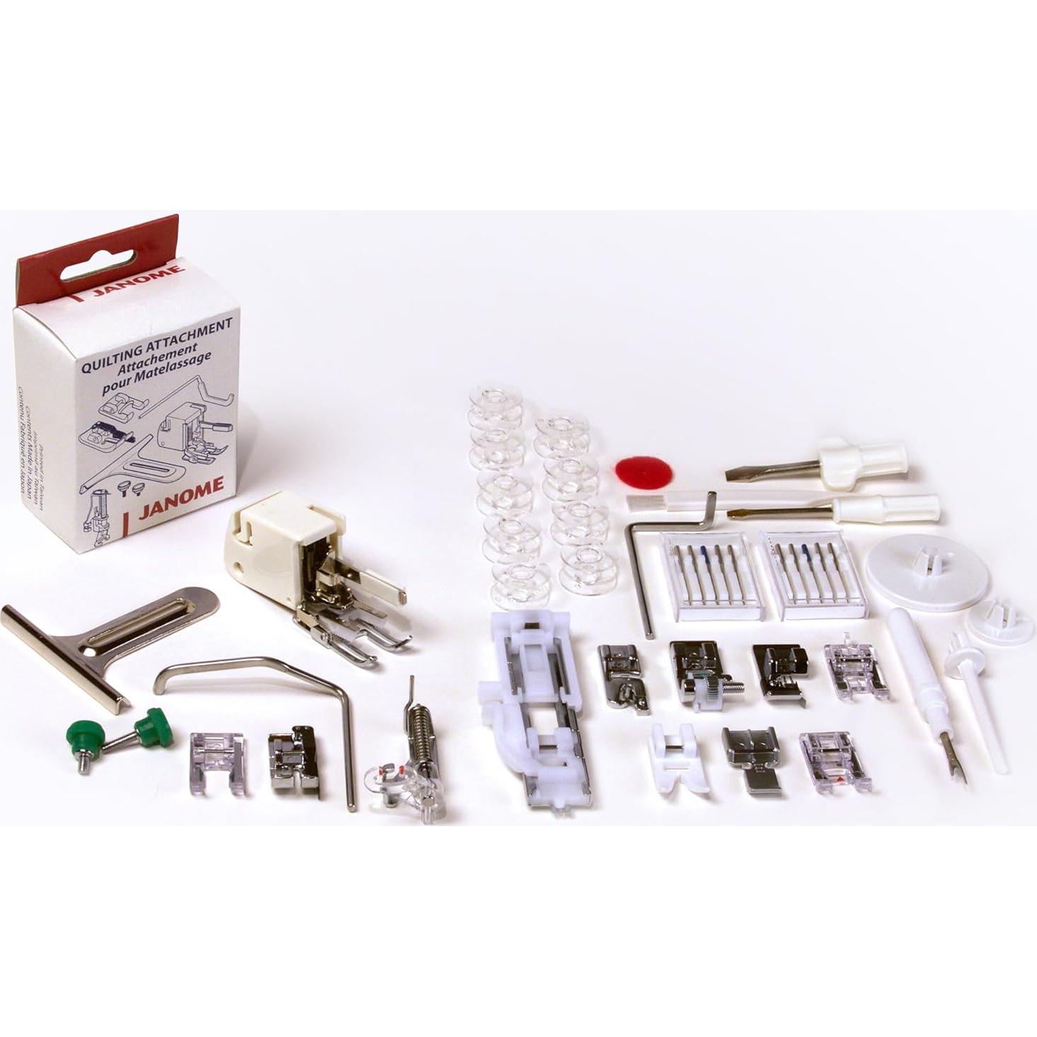 Máquina de Coser Janome HD-3000BE Negra con Kit Acolchado 6 Piezas