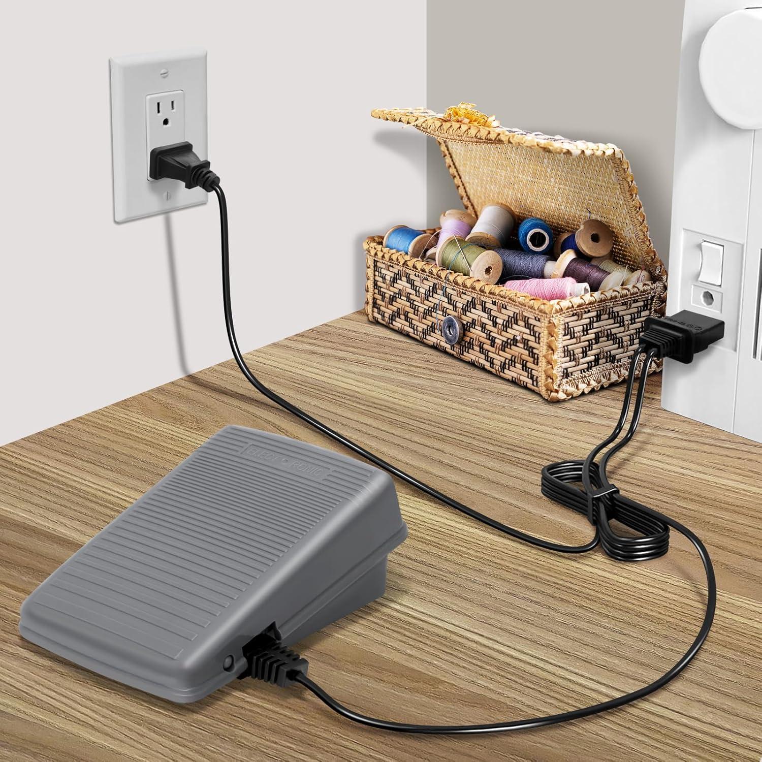 Pedal y Cable de Alimentación para Máquina de Coser Brother