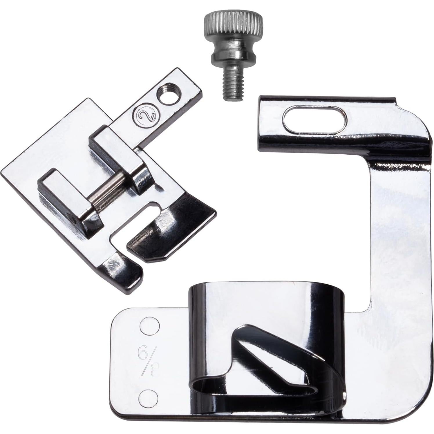 Juego de pies prensores de dobladillo enrollado AMZTKDIY 3 tamaños