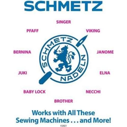 Agujas de Máquina de Coser Universales Schmetz 80/12 - 20 Piezas