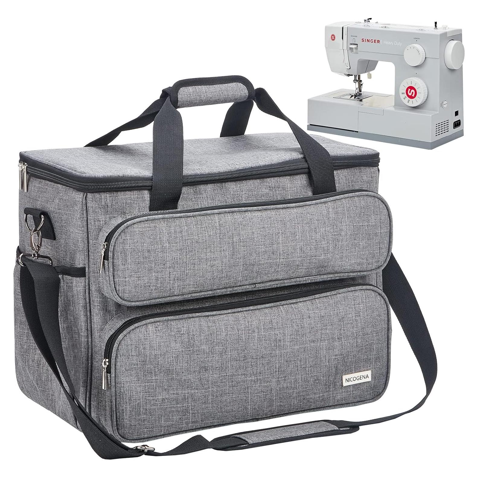 Funda para Máquina de Coser NICOGENA Gris Universal 41.9x20.3x30.5cm