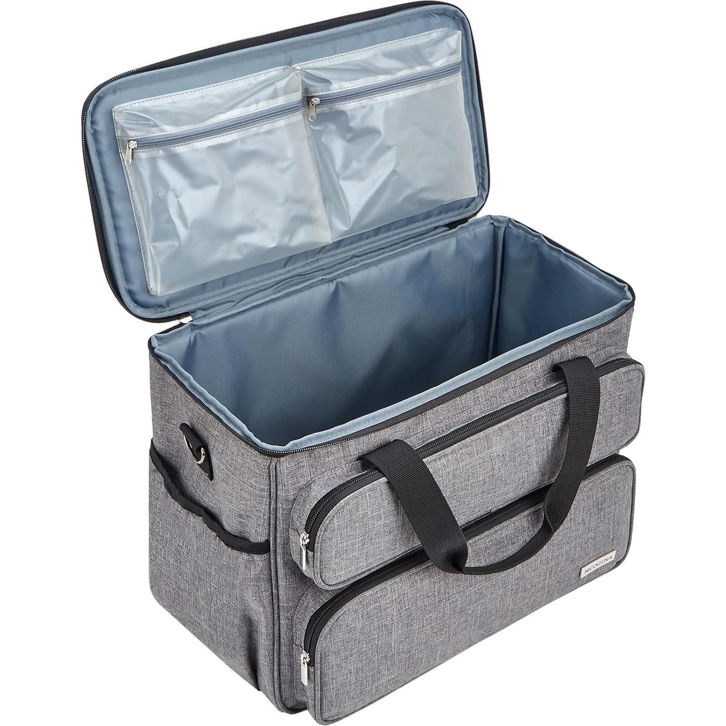 Funda para Máquina de Coser NICOGENA Gris Universal 41.9x20.3x30.5cm