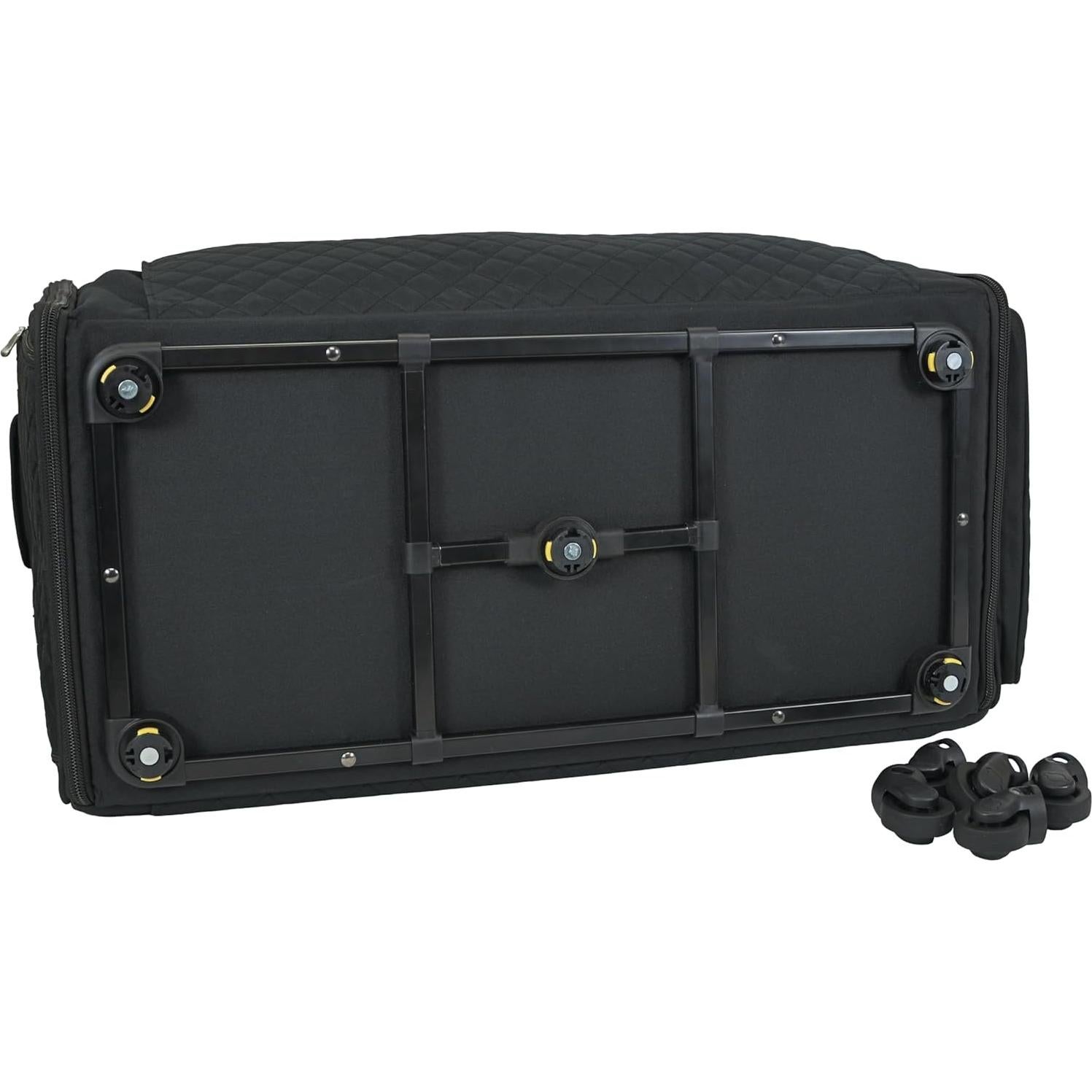 Estuche de Máquina de Coser Todo Mary Jumbo Negro Acolchado