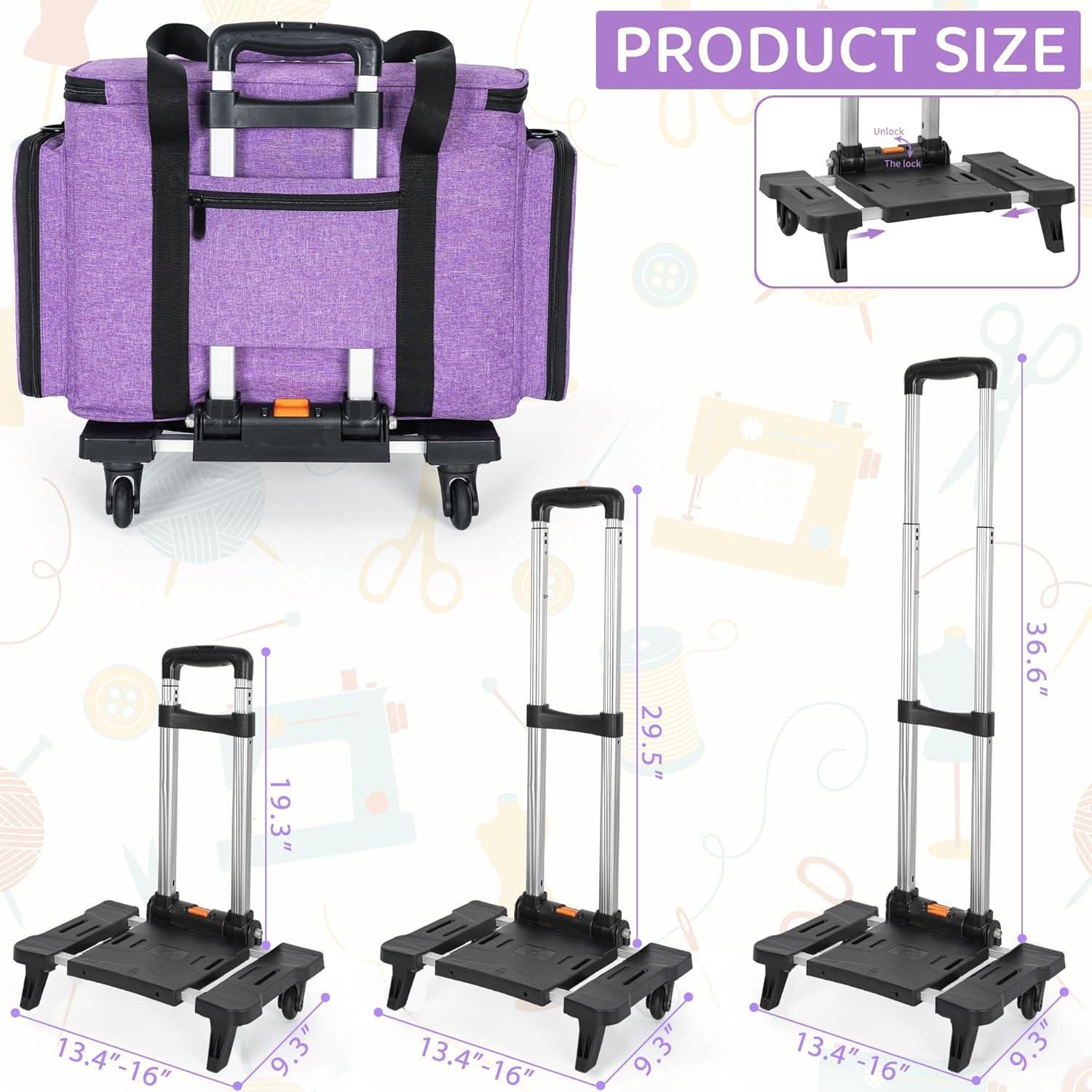 Funda para Máquina de Coser ITHWIU con Bolsillos - Púrpura