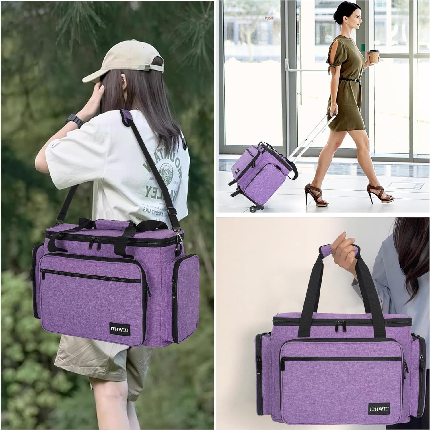 Funda para Máquina de Coser ITHWIU con Bolsillos - Púrpura