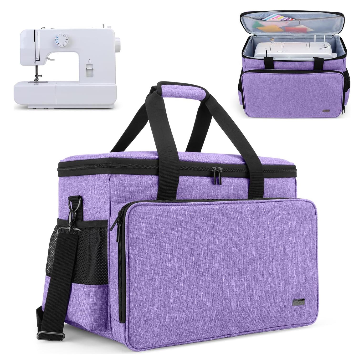 Funda para Máquina de Coser Yarwo Púrpura con Base Reforzada