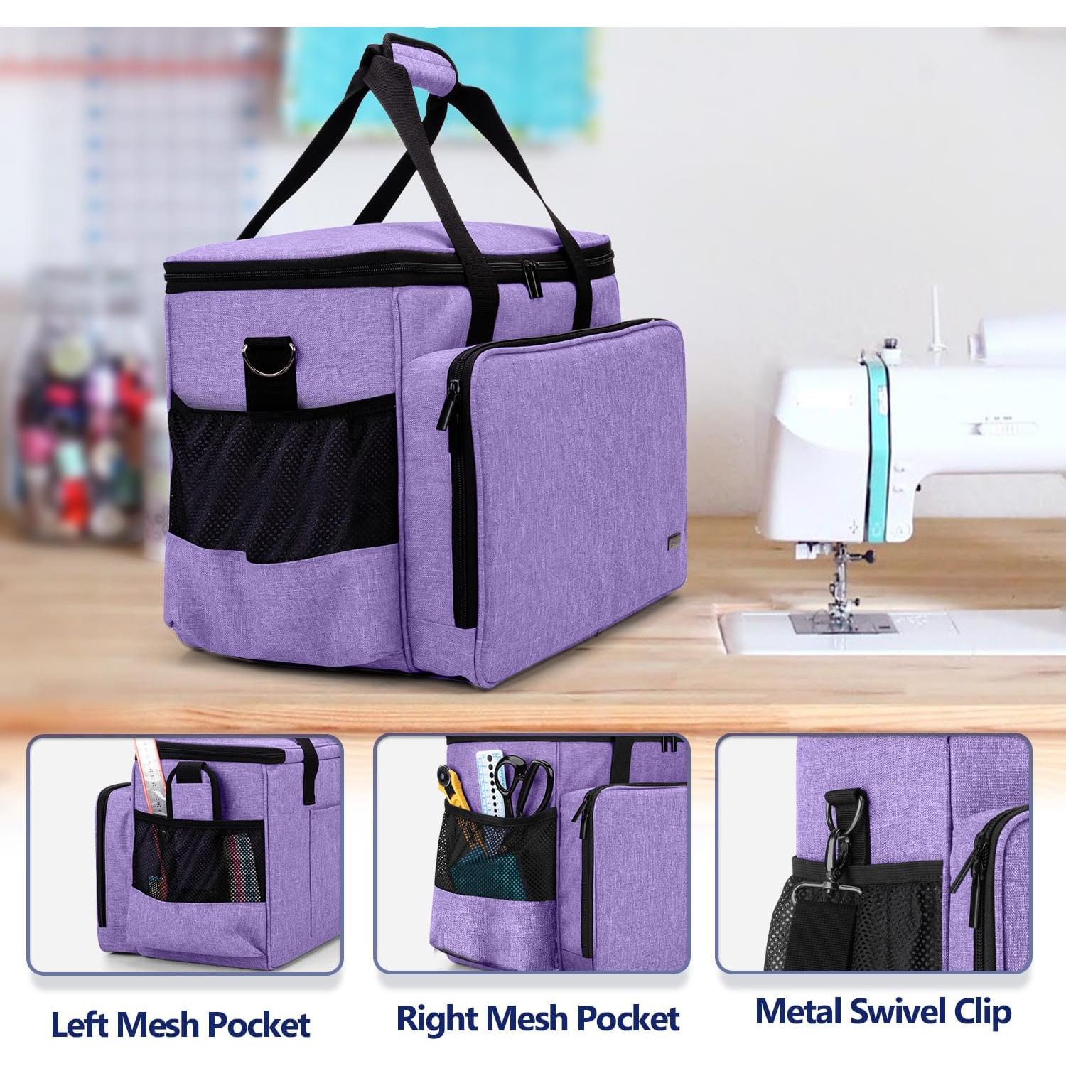 Funda para Máquina de Coser Yarwo Púrpura con Base Reforzada