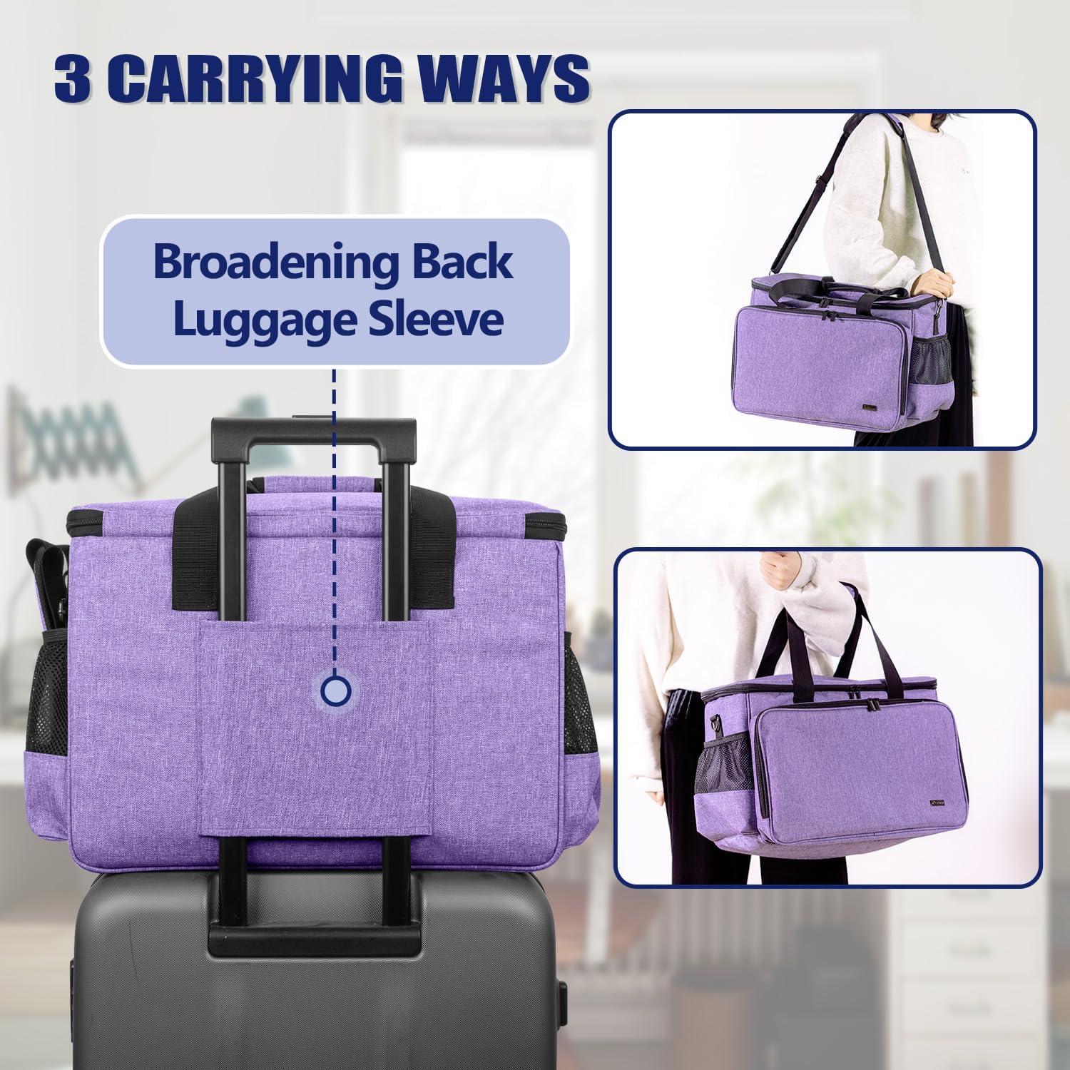 Funda para Máquina de Coser Yarwo Púrpura con Base Reforzada