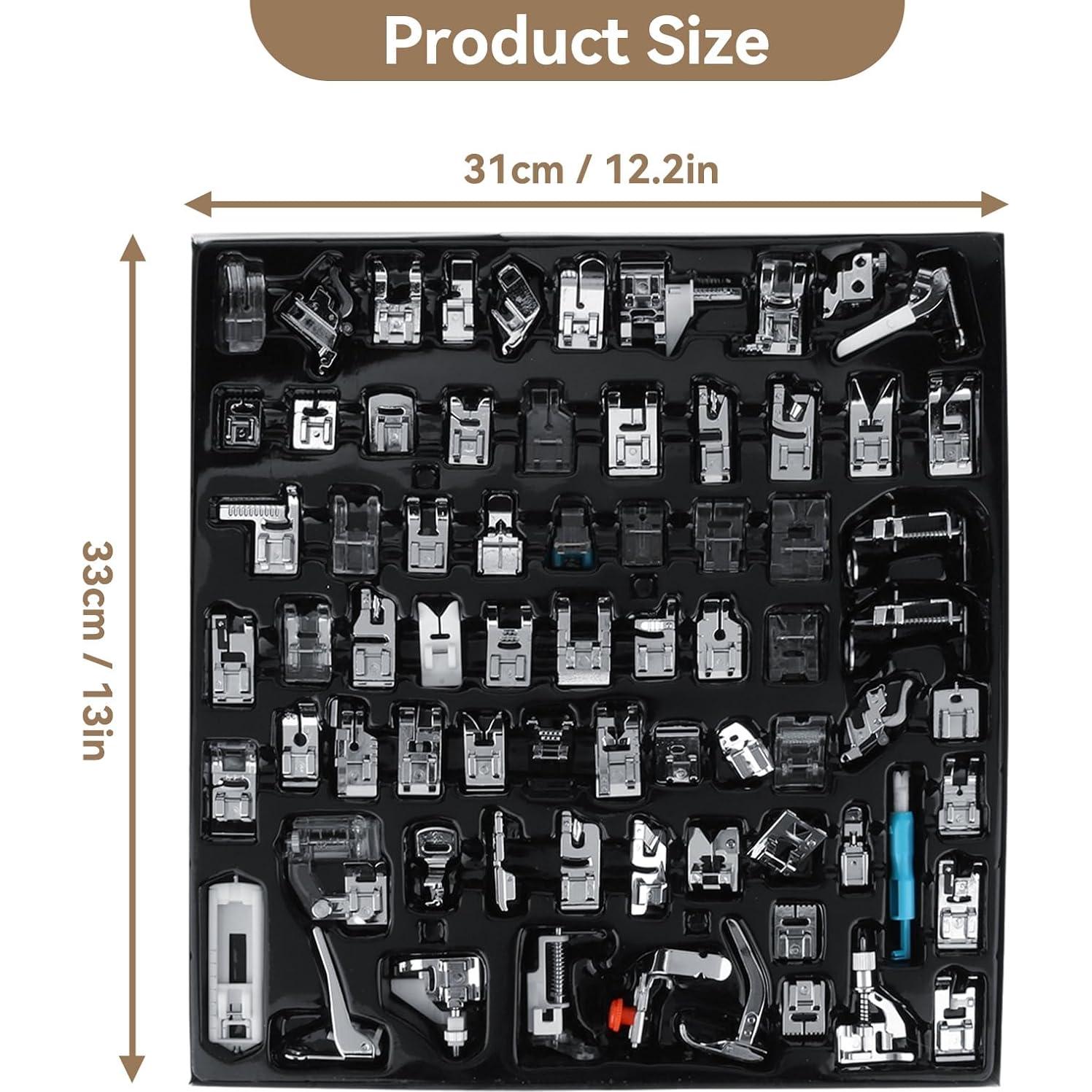 Juego de 72 Piezas de Pies Prensores para Máquinas de Coser