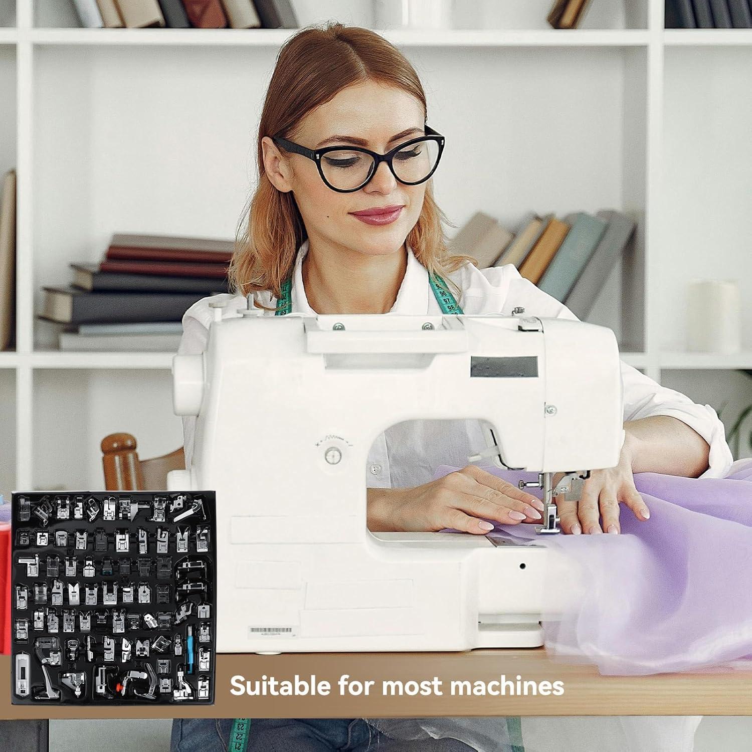 Juego de 72 Piezas de Pies Prensores para Máquinas de Coser