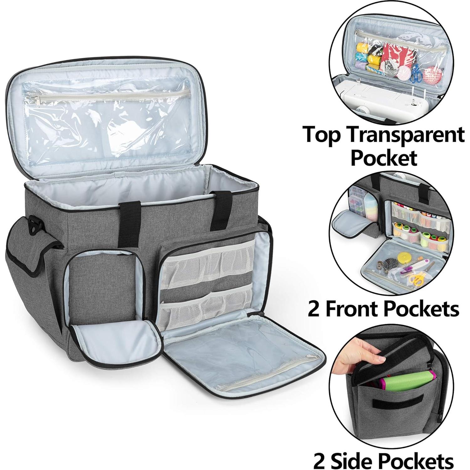 Funda para Máquina de Coser CURMIO Gris Universal 42.7x20.1x32cm