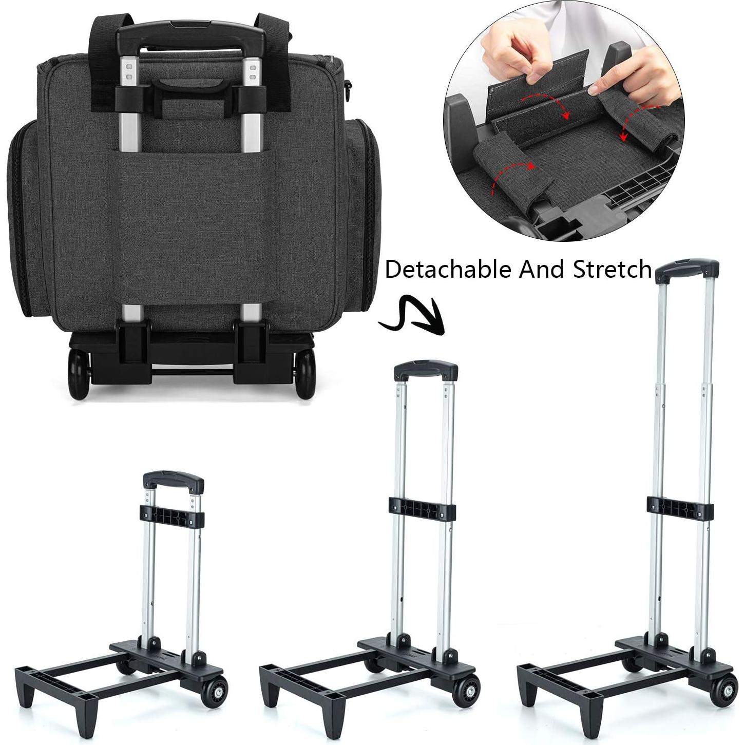 Funda para Máquina de Coser LUXJA con Carro Desmontable - Negro