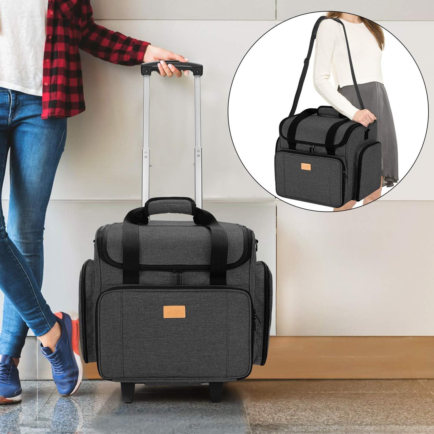 Funda para Máquina de Coser LUXJA con Carro Desmontable - Negro