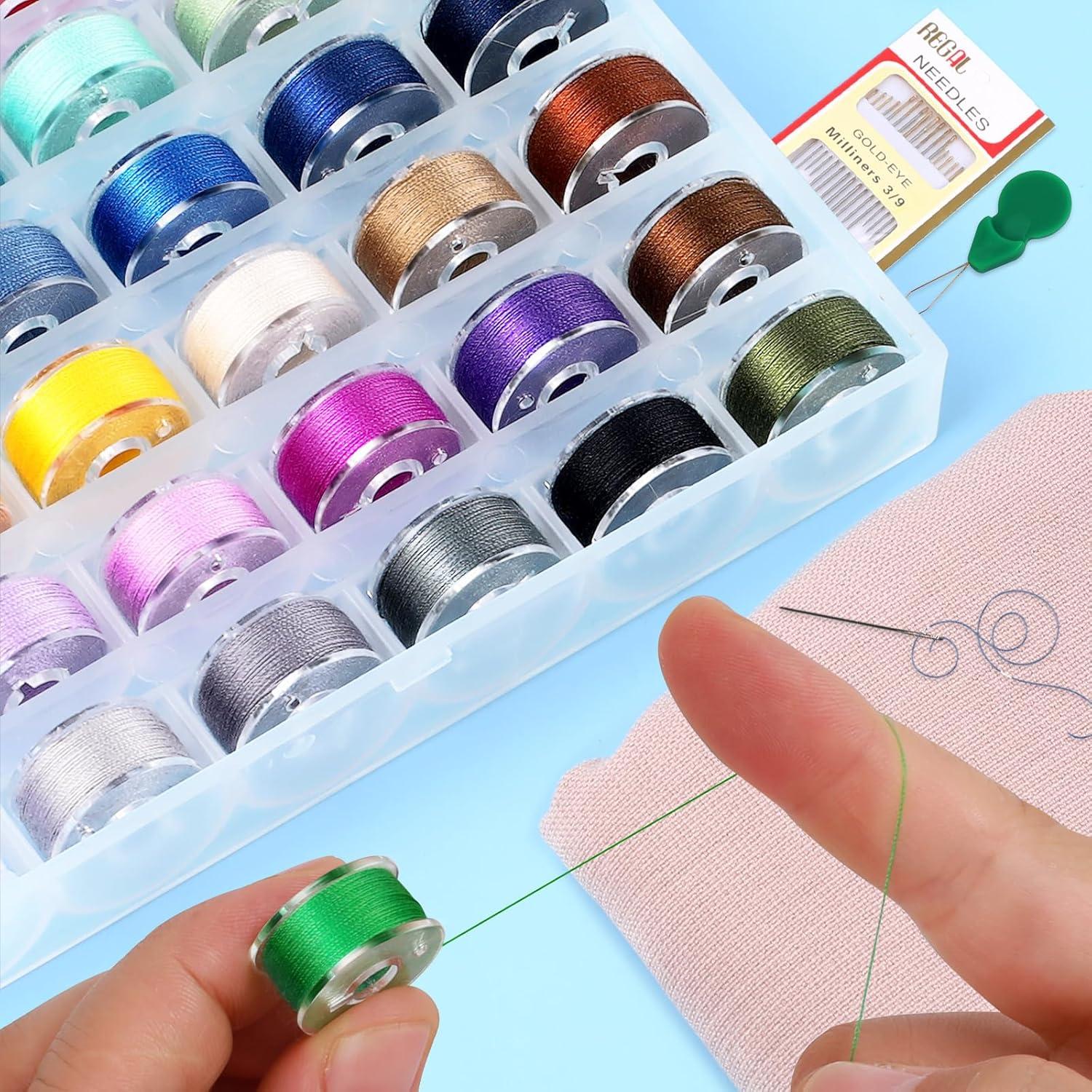 36 Bobinas y Hilos de Coser Babelshar con Estuche y Agujas