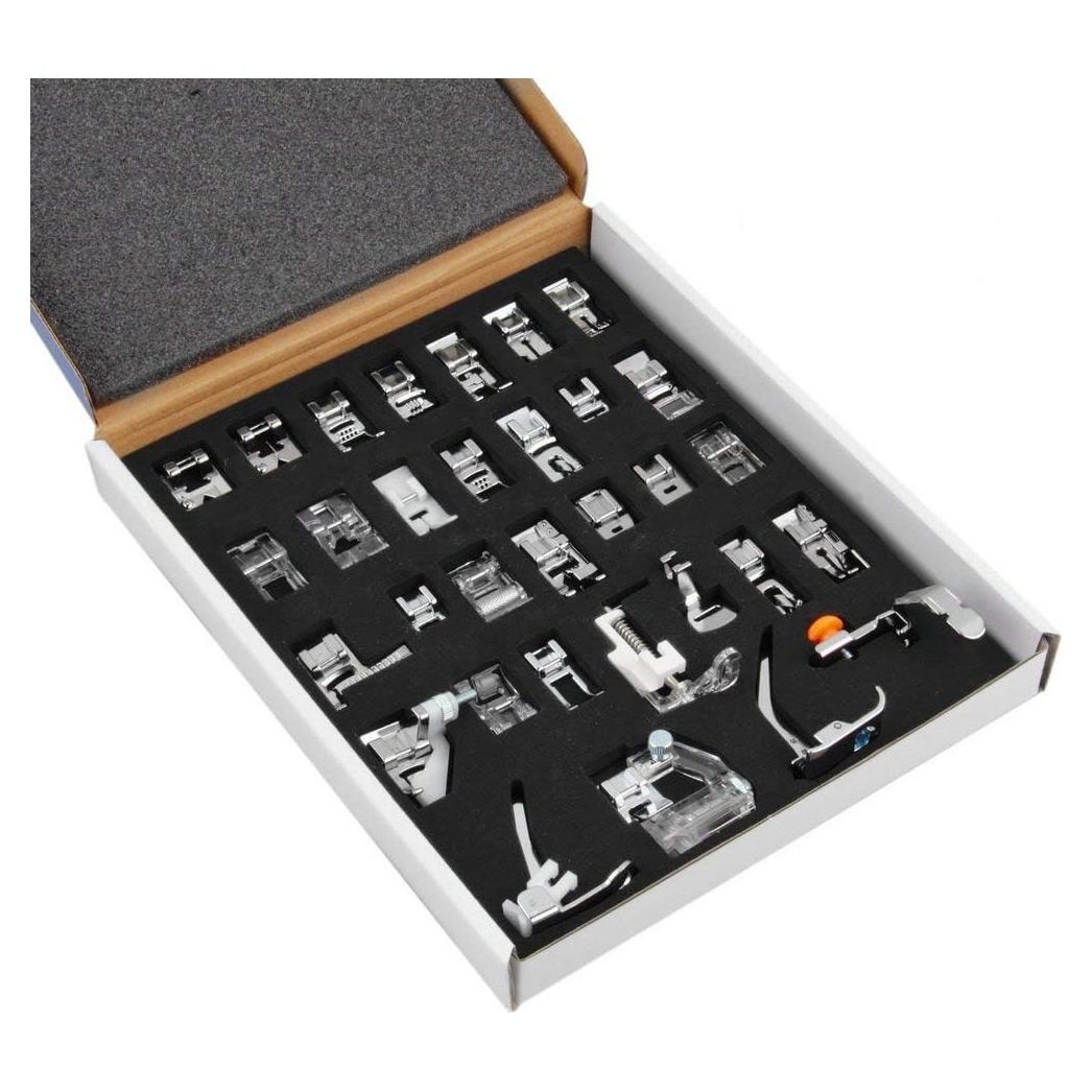Juego de 32 Patas de Prensatelas para Máquina de Coser ANYQOO