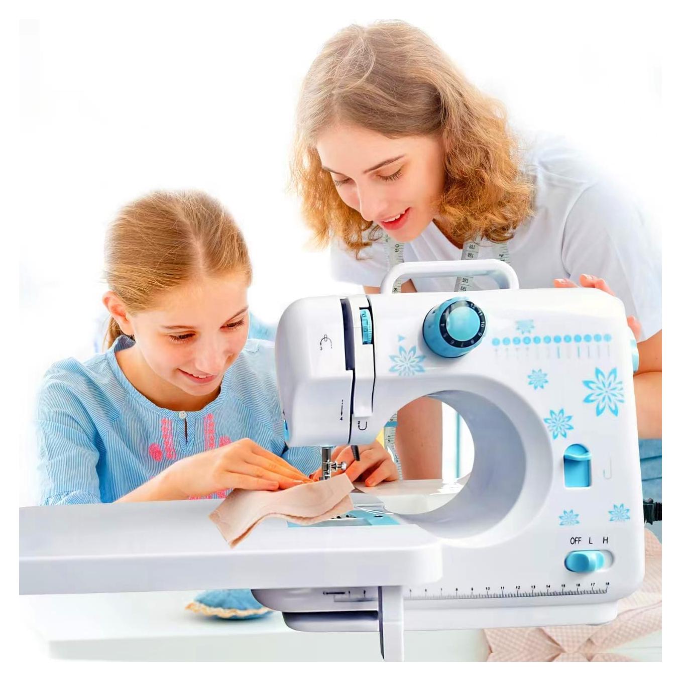 Máquina de Coser LUPOGRIGIO para Principiantes con Mesa de Extensión