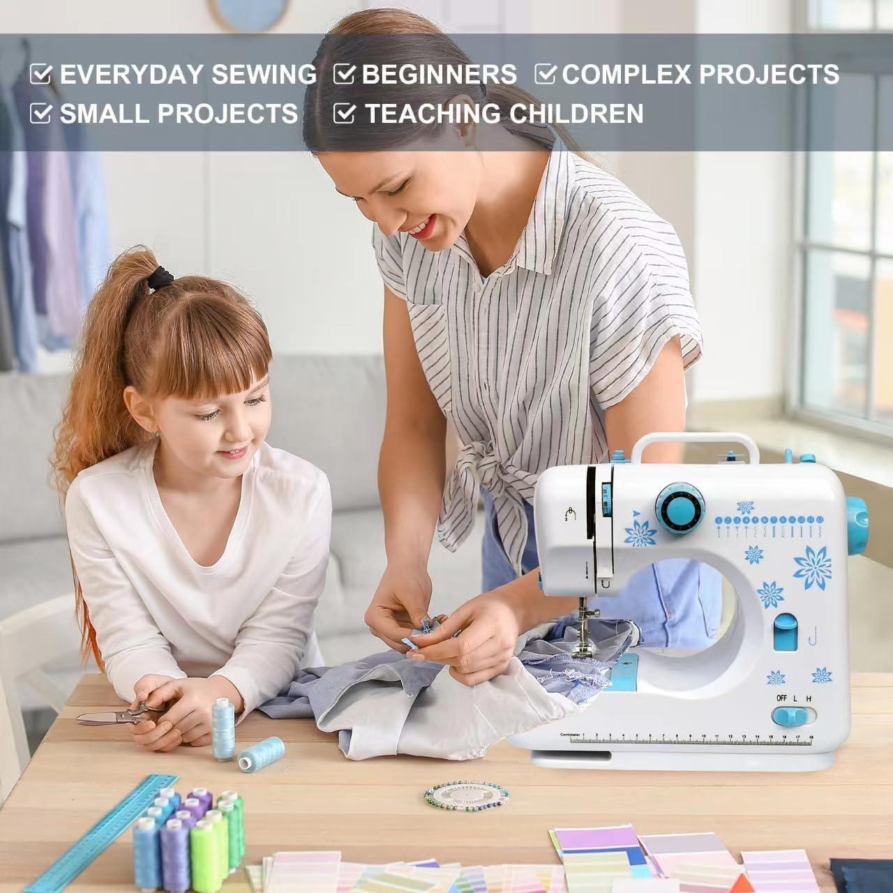 Máquina de Coser LUPOGRIGIO para Principiantes con Mesa de Extensión