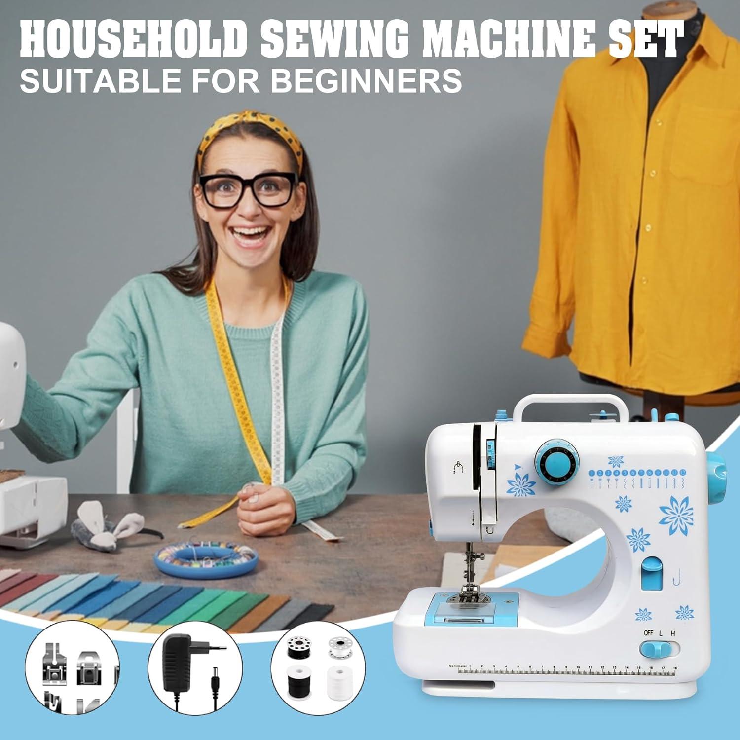 Máquina de Coser LUPOGRIGIO para Principiantes con Mesa de Extensión