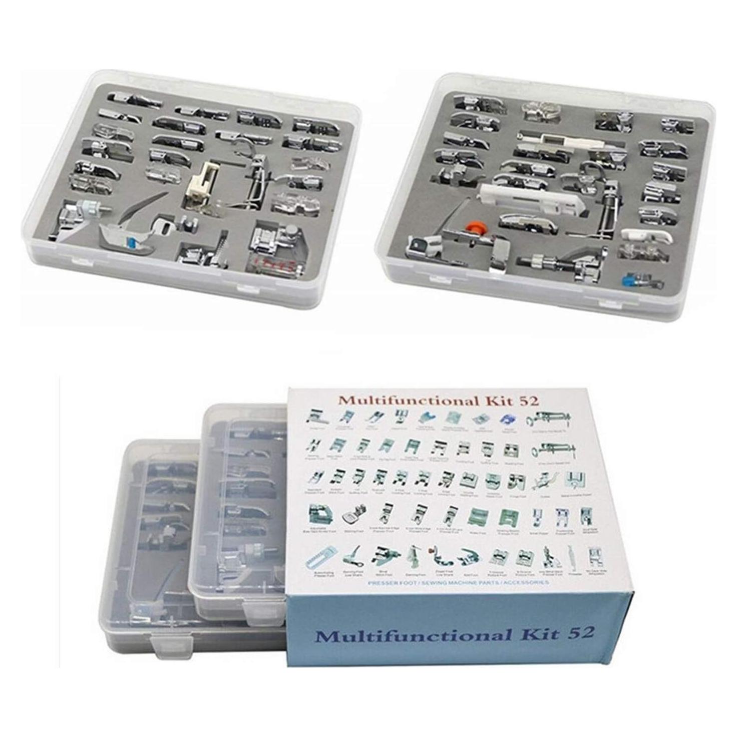 Juego de 52 Piezas de Patas de Prensatelas YEQIN para Coser