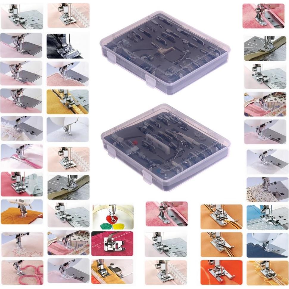 Juego de 52 Piezas de Patas de Prensatelas YEQIN para Coser