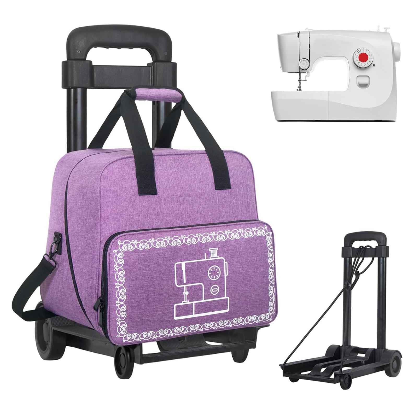 Funda para máquina de coser Haroranax con ruedas 42.9L x 23.1W cm