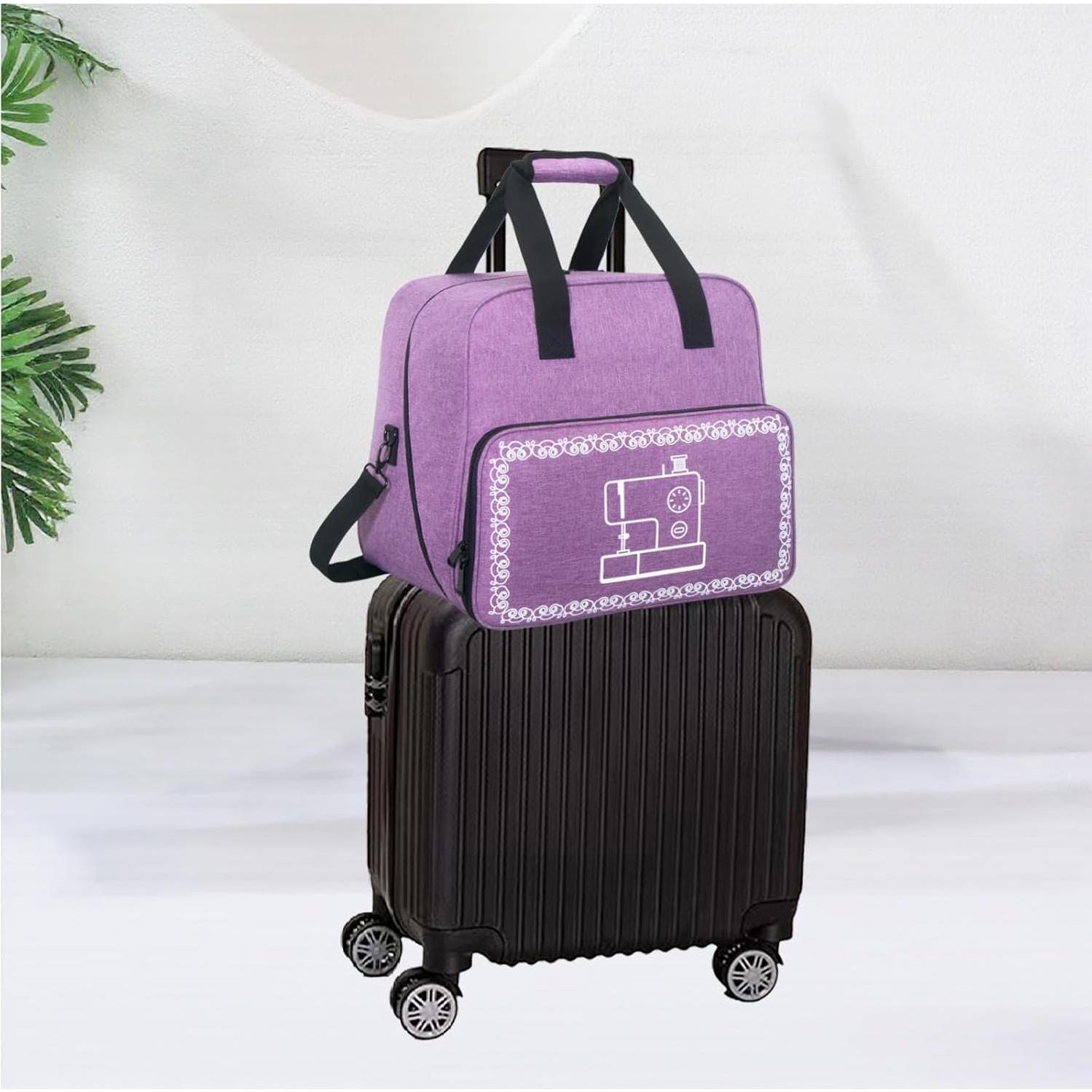 Funda para máquina de coser Haroranax con ruedas 42.9L x 23.1W cm