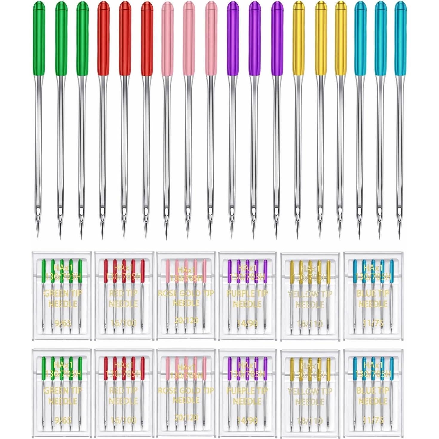 Agujas de Máquina de Coser HONEYSEW 60 Piezas Universales