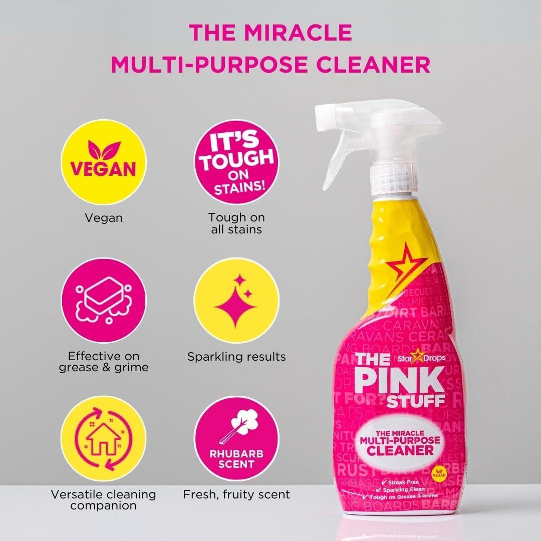 Limpiador Multiusos El Pink Stuff 739 ml - Elimina Grasa y Manchas
