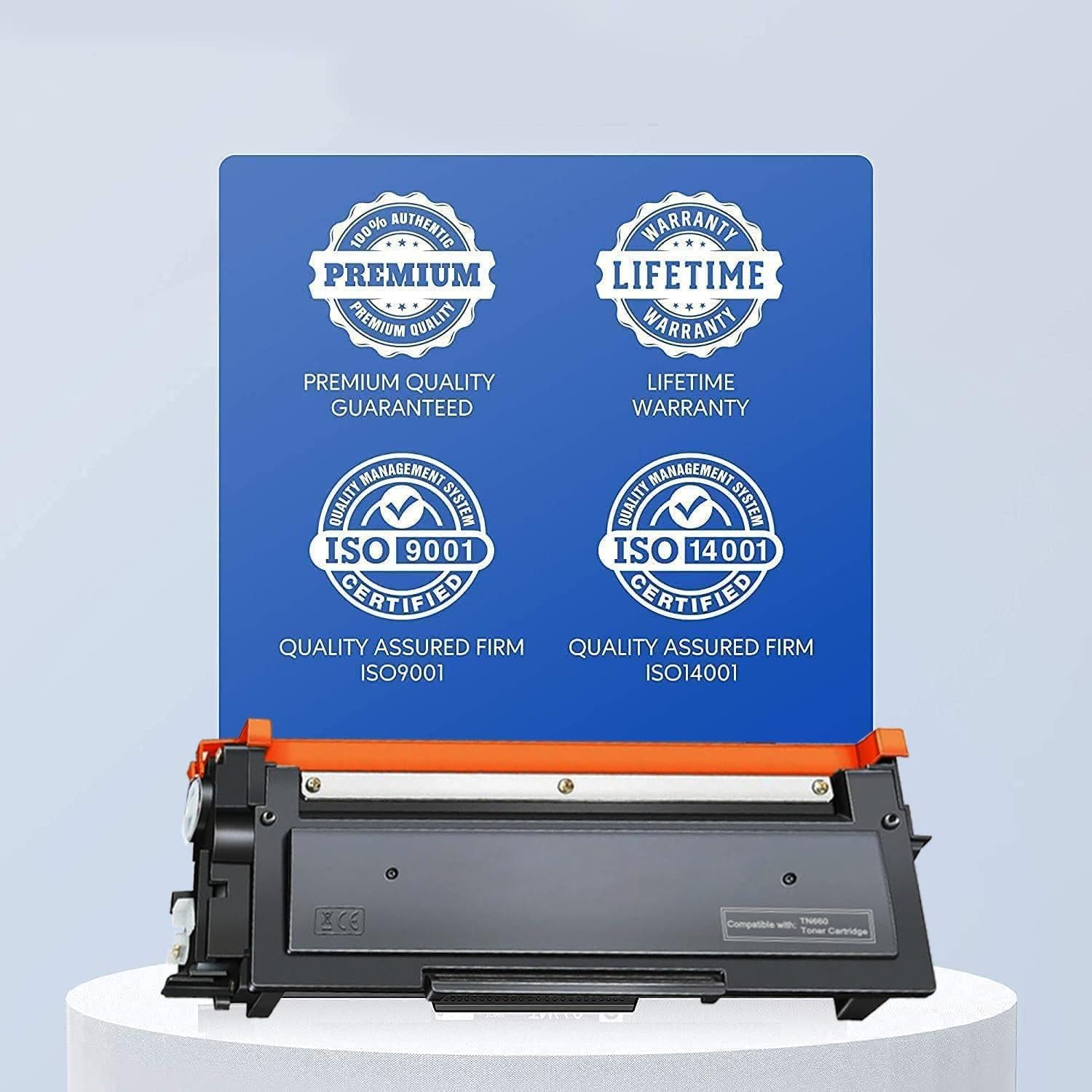 Cartucho de Tóner TN660 GOTOBY Compatible Alto Rendimiento 4 Pzas