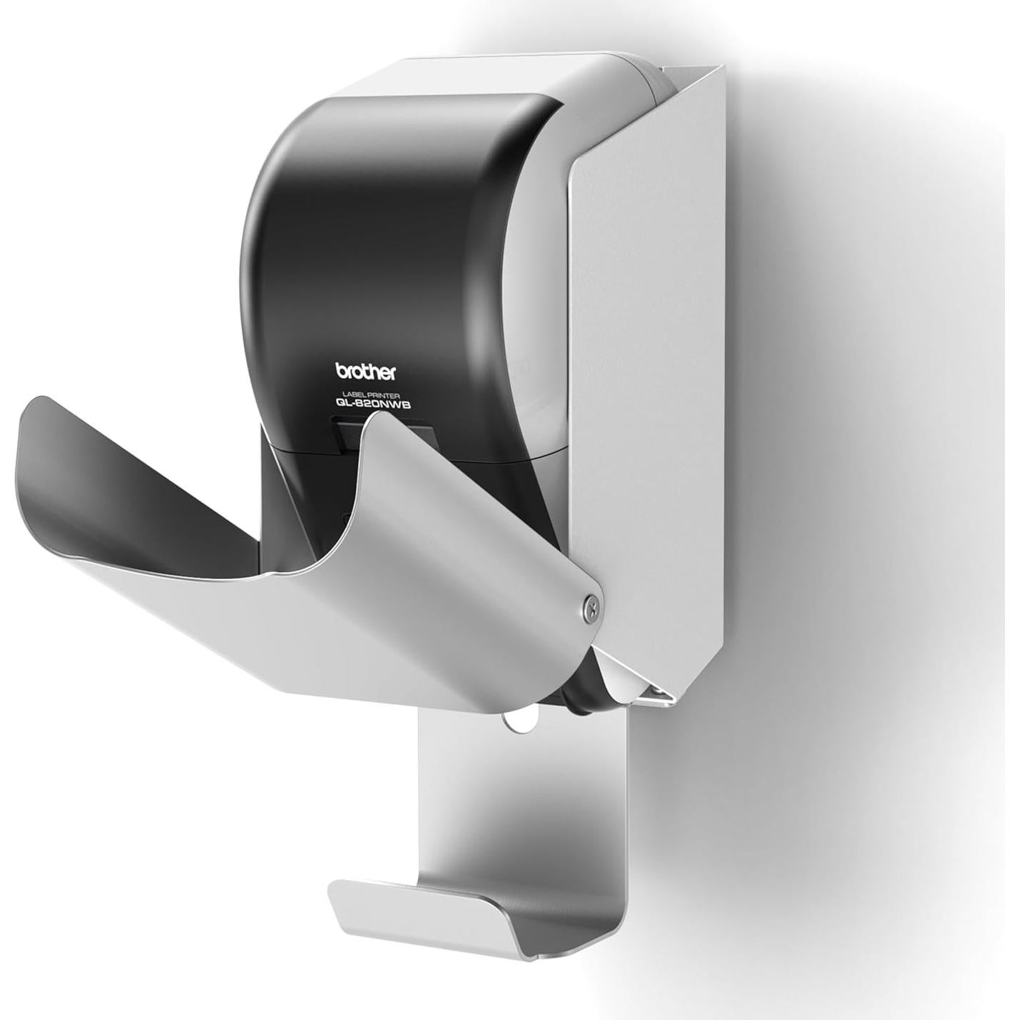 Soporte de pared Sprocket para impresora Brother QL-810W/QL-820NWB/QL-820NWBC - Blanco