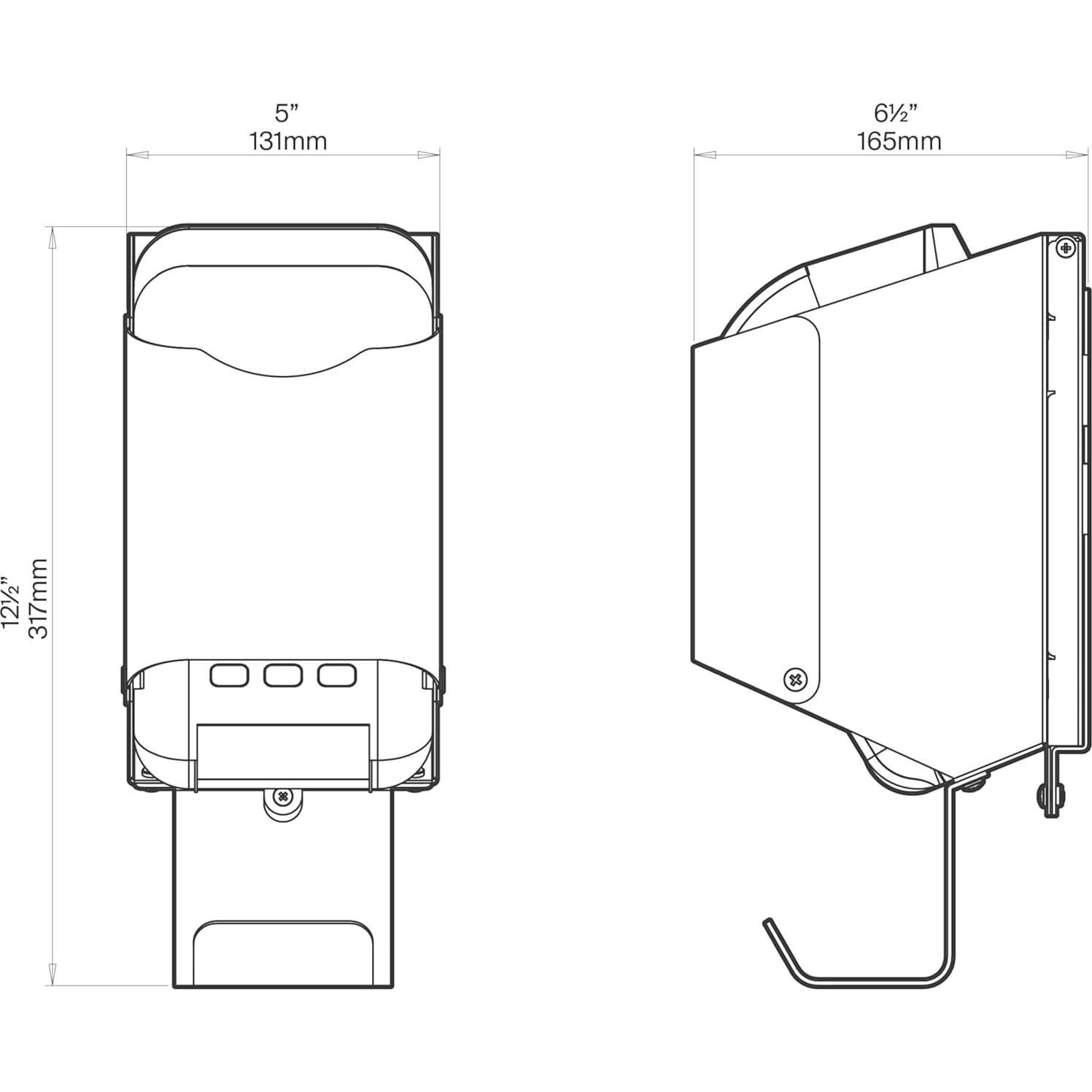 Soporte de pared Sprocket para impresora Brother QL-810W/QL-820NWB/QL-820NWBC - Blanco