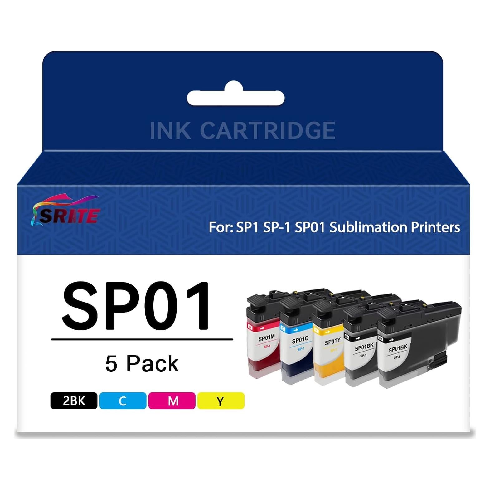 Cartucho de Tinta Alta Capacidad SRITE SP1 Compatible 5 Pzas