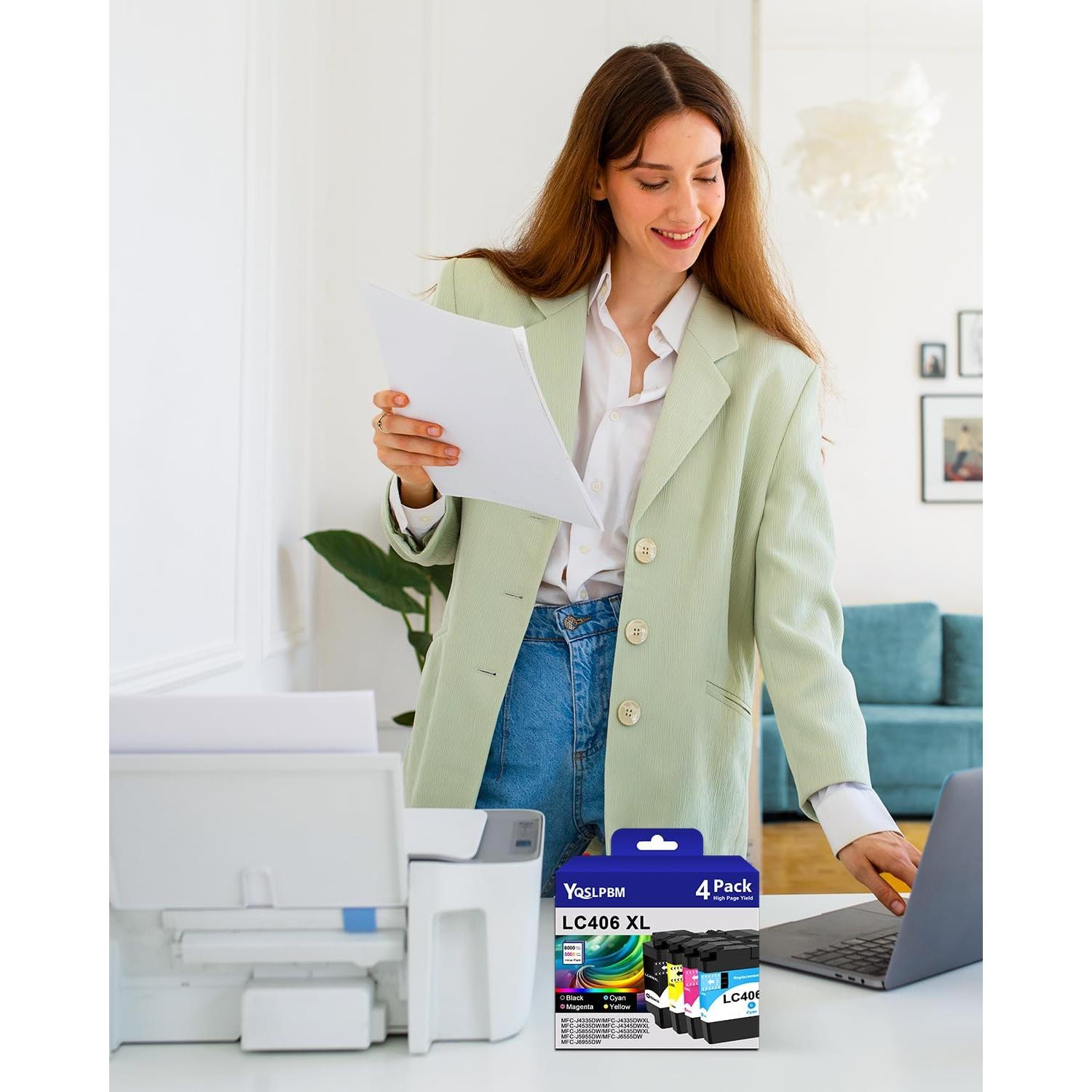 Cartuchos de tinta LC406XL Brother - 5 Pack (Negro/Cian/Magenta/Amarillo)