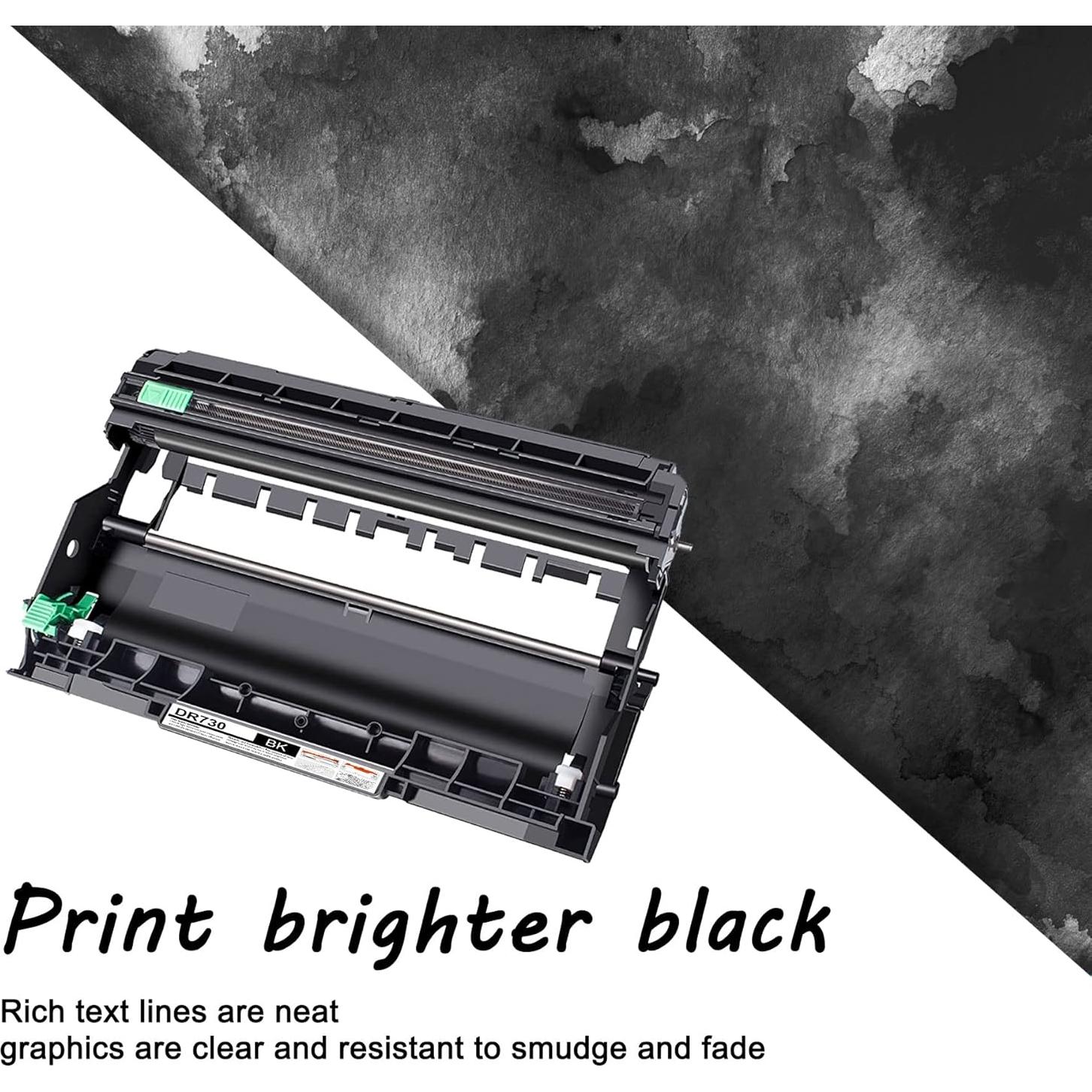 Unidad de Tambor Negro Compatible Brother DR730 - 12500 Páginas