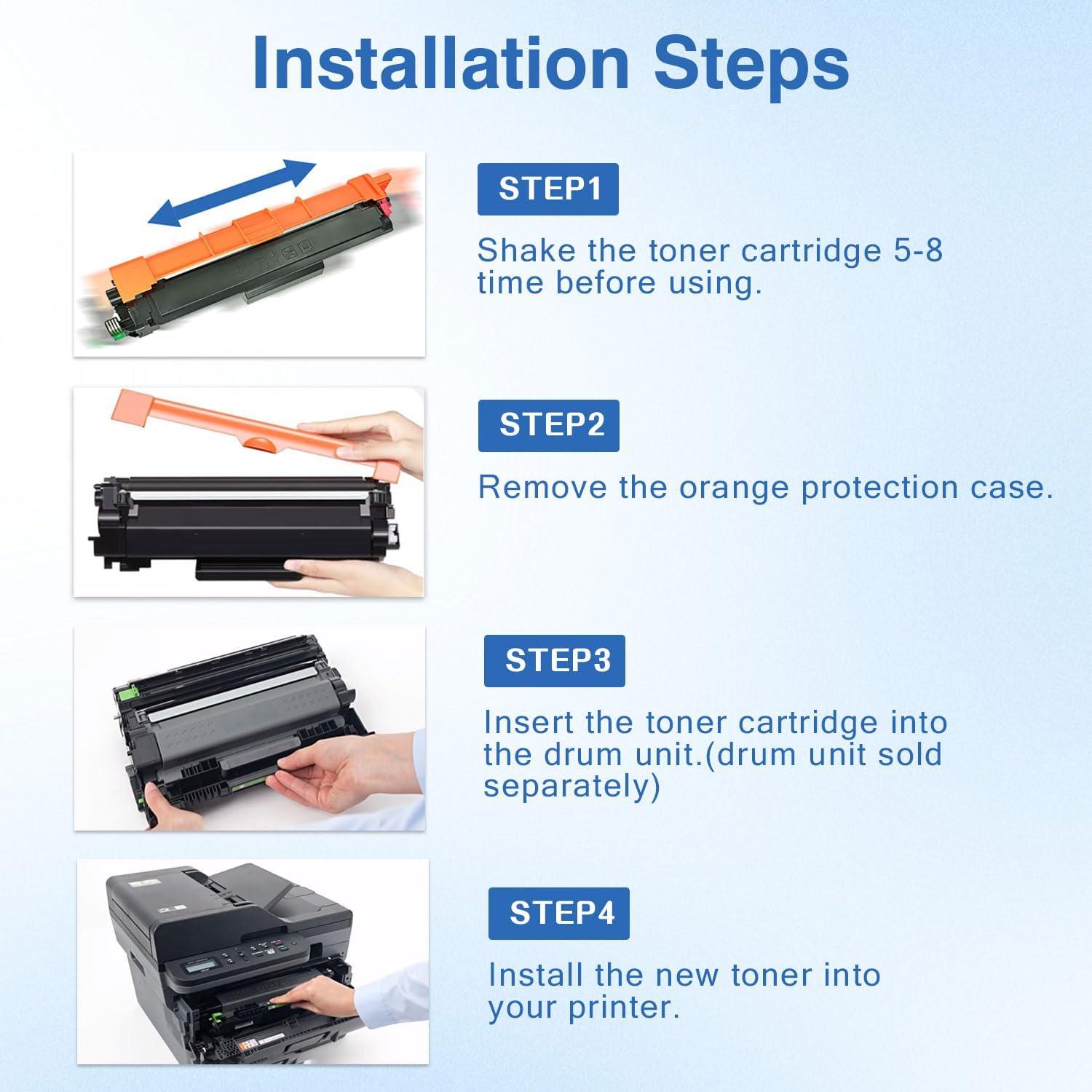 Cartucho de Tóner Negro TN830XL TRUINK Compatible 2 Paquete