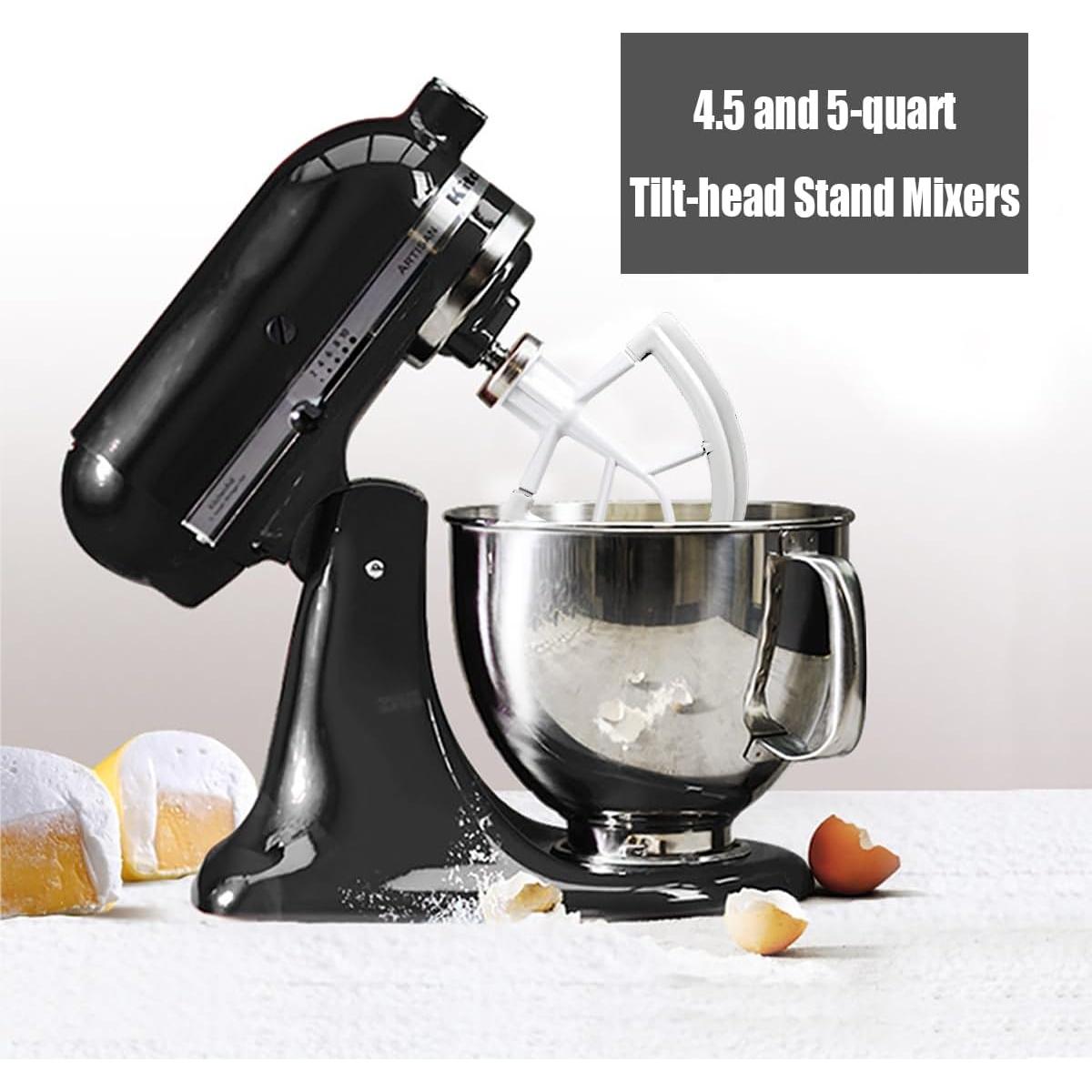 Batidor Flexible FOSOFAN para KitchenAid 4.5-5 Qt Blanco