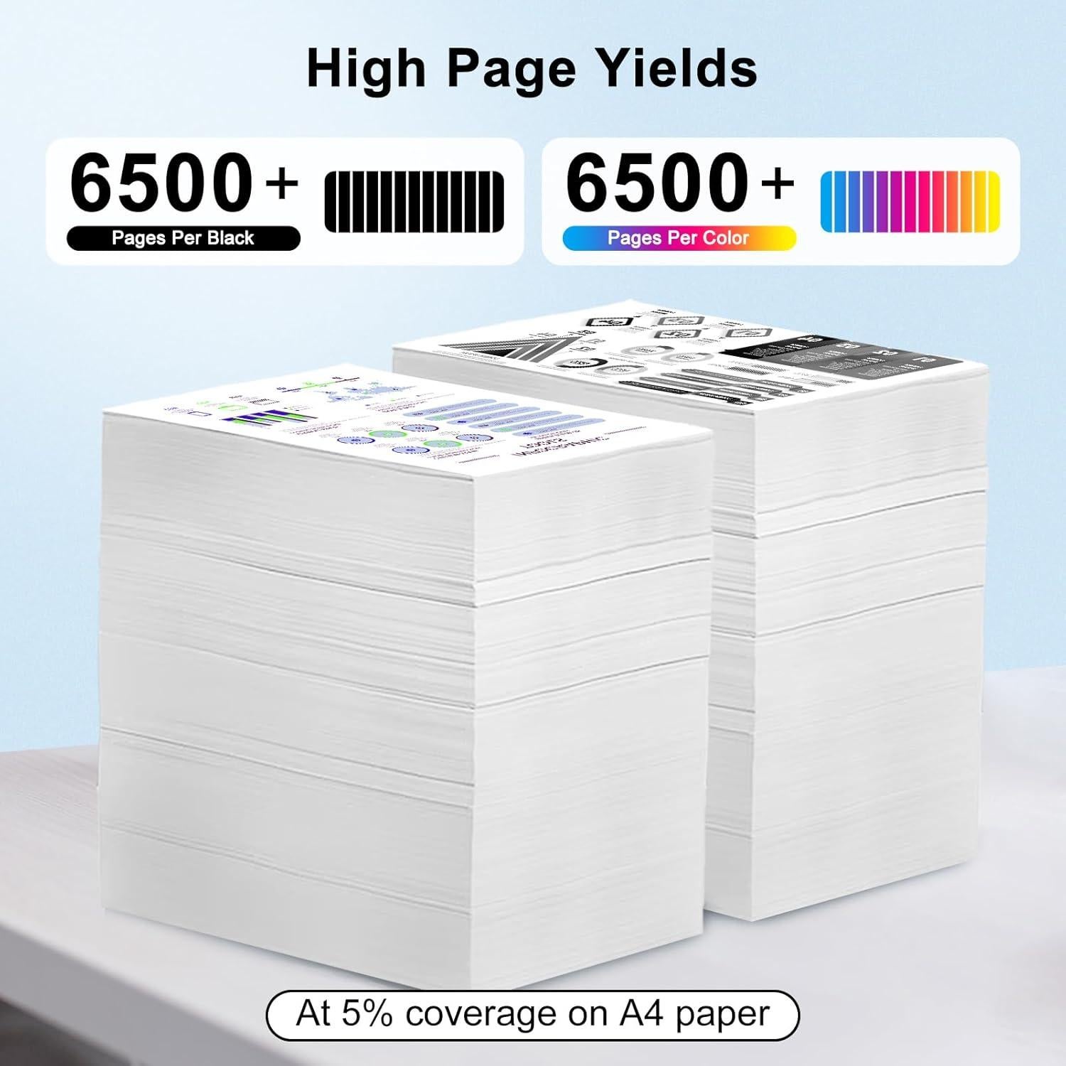 Juego de Cartuchos de Tóner LEMERO UTRUST TN436 4 Colores 6500 Páginas