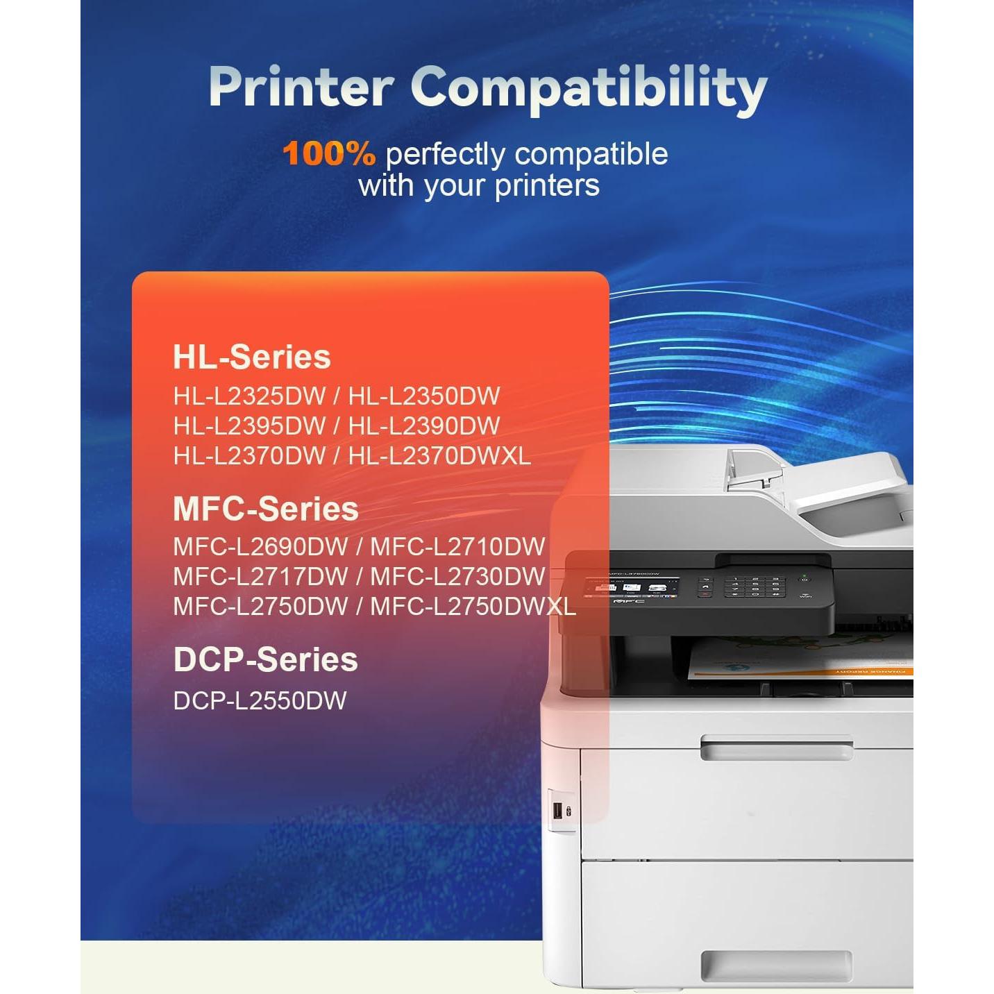 Cartuchos de tóner negro Skydo TN760 compatibles (4 unidades)