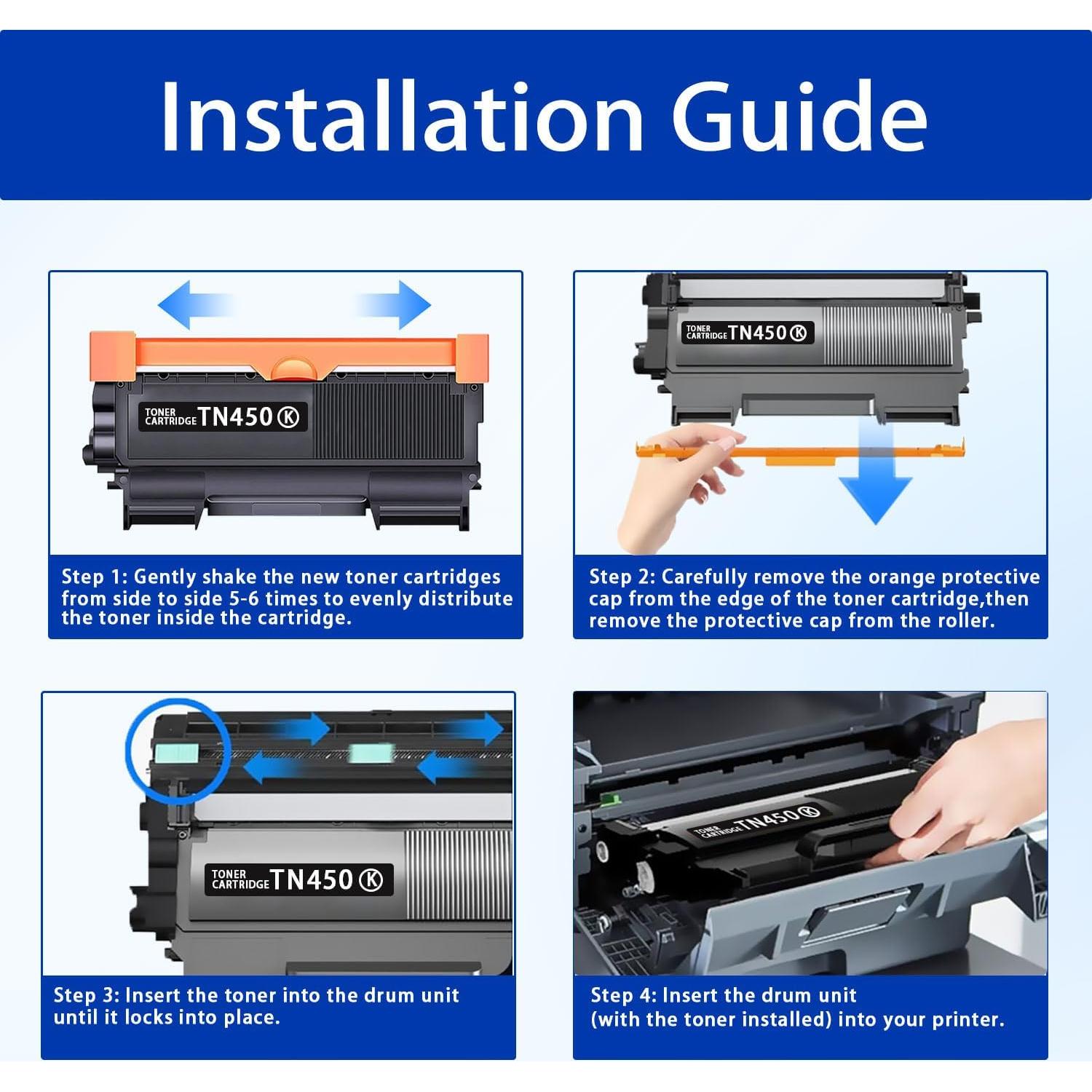 Cartucho de Tóner TN450 Negro Alto Rendimiento 2-Pack Brother