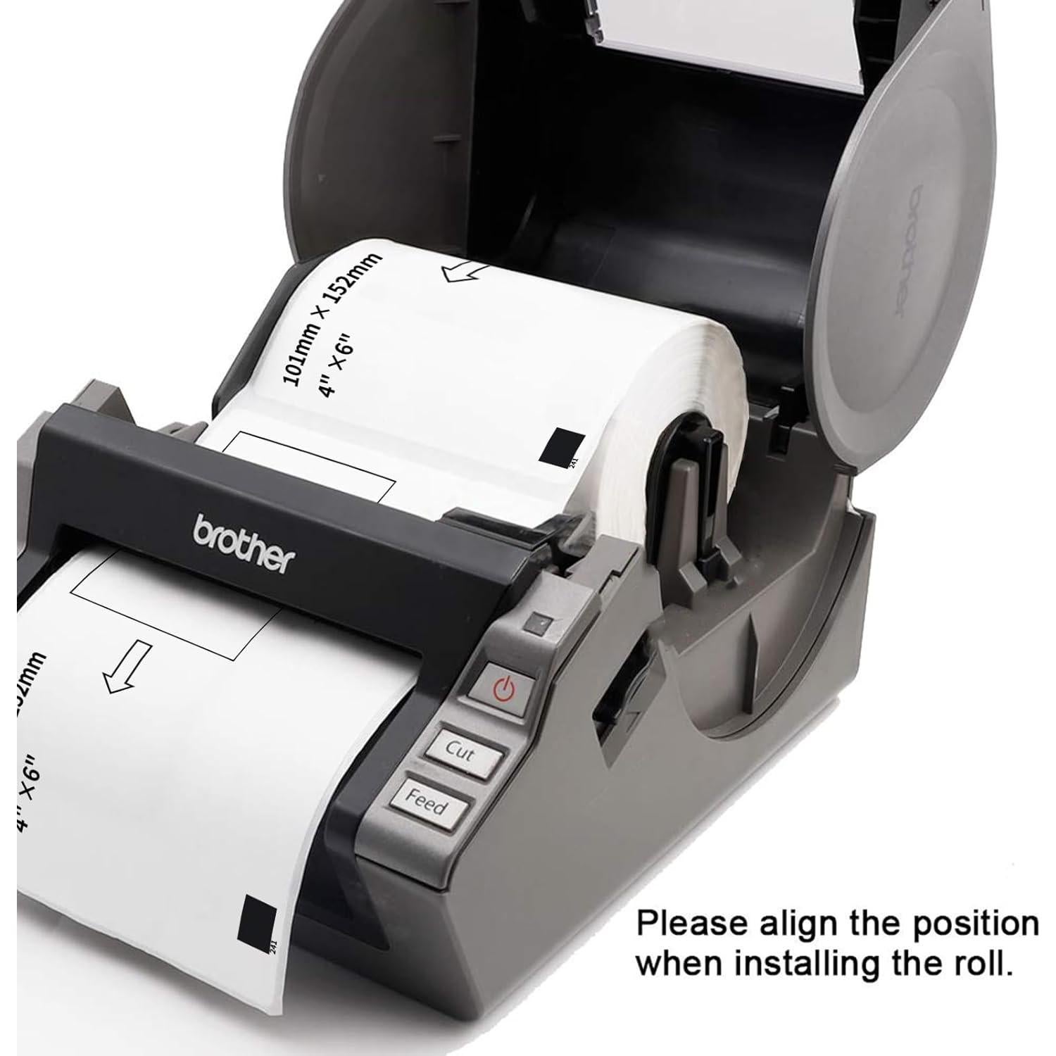 Etiquetas Térmicas Labelebal DK-1241 4" x 6" 12 Rollos 2400 Etiquetas