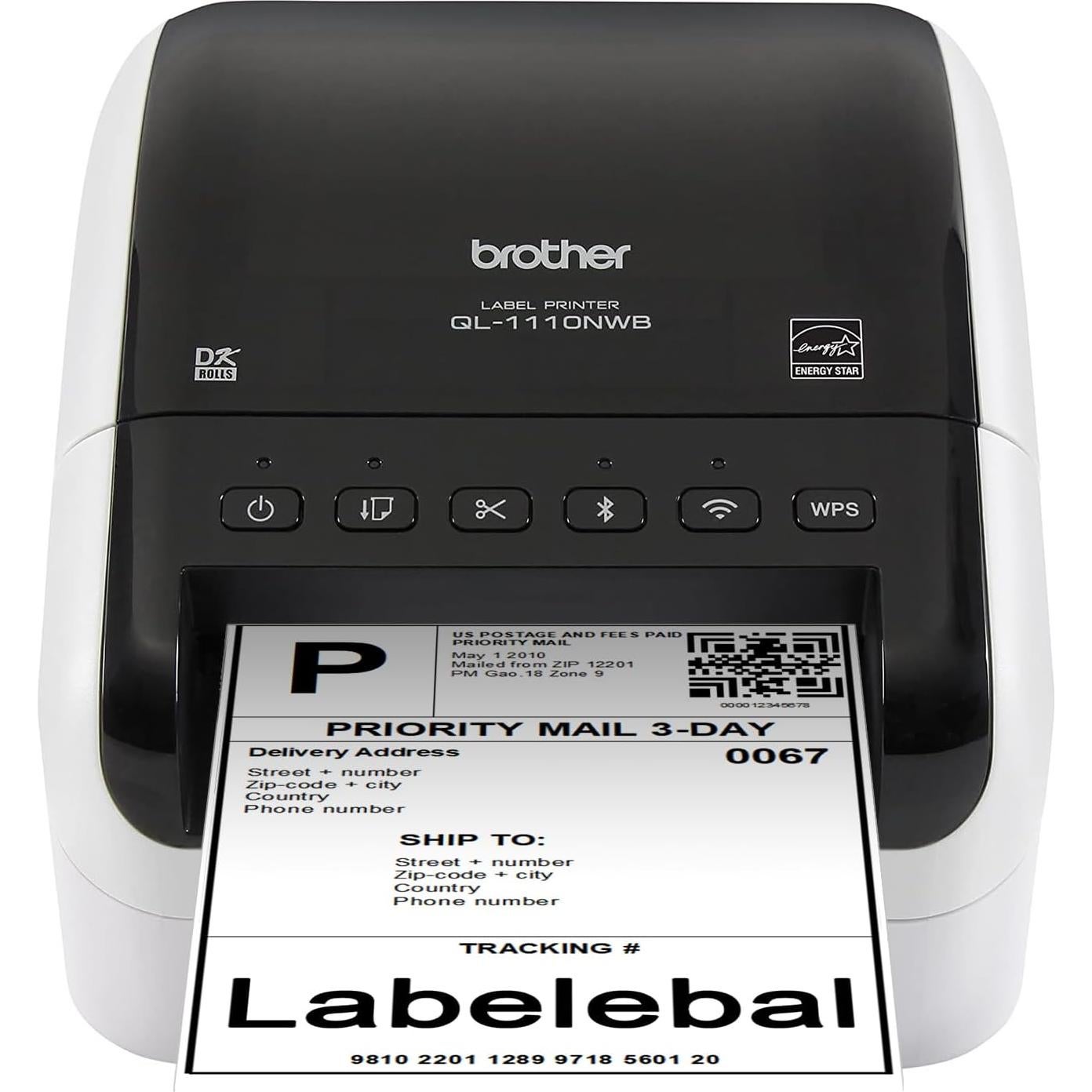 Etiquetas Térmicas Labelebal DK-1241 4" x 6" 12 Rollos 2400 Etiquetas