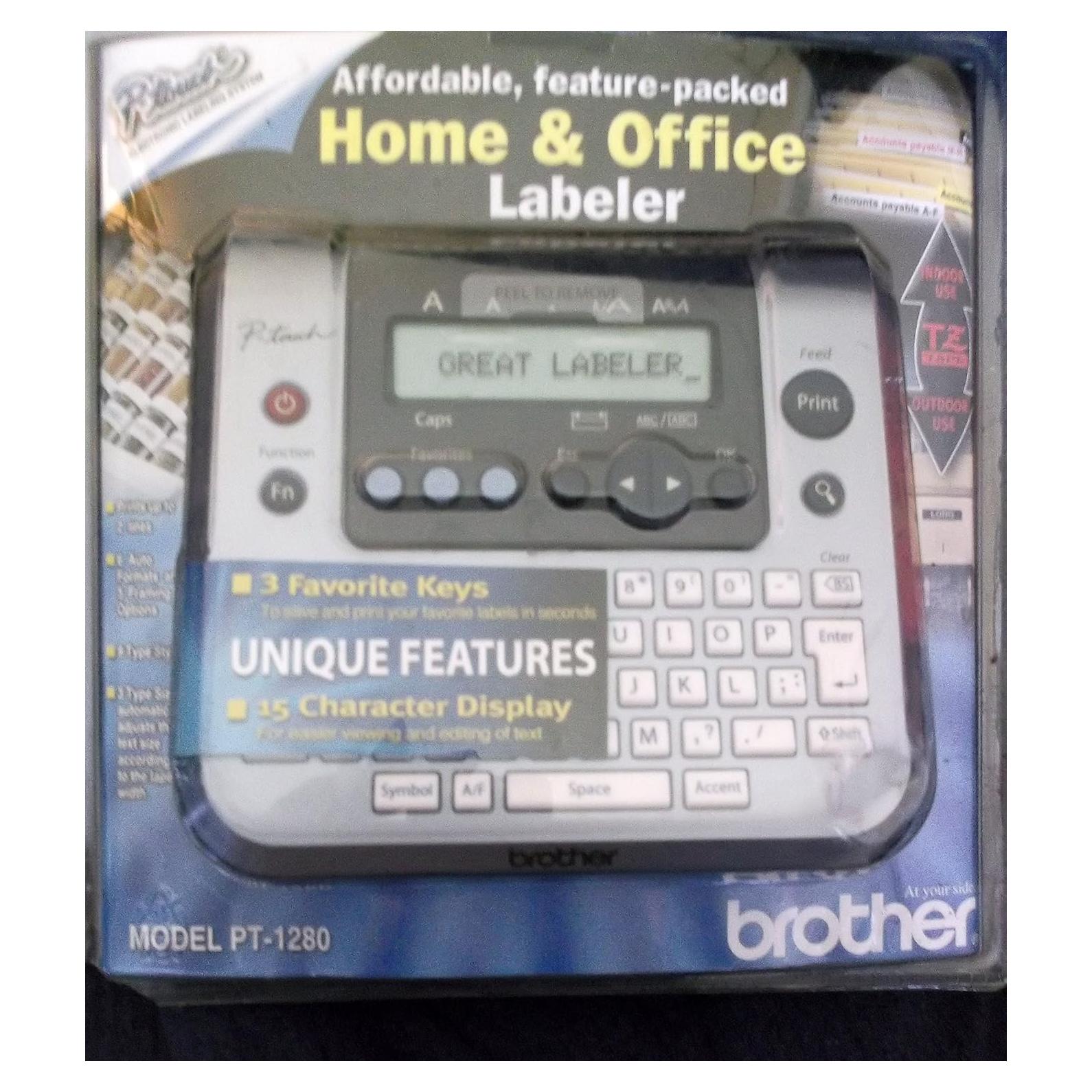 Etiquetadora Brother PT-1280 con Pantalla de 15 Caracteres