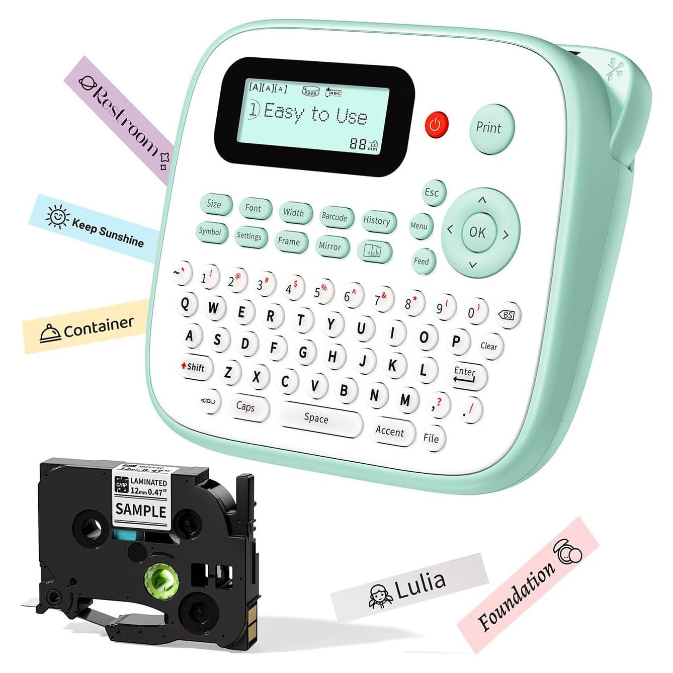 Etiquetadora EazeID D210S Verde Portátil 12mm Impermeable