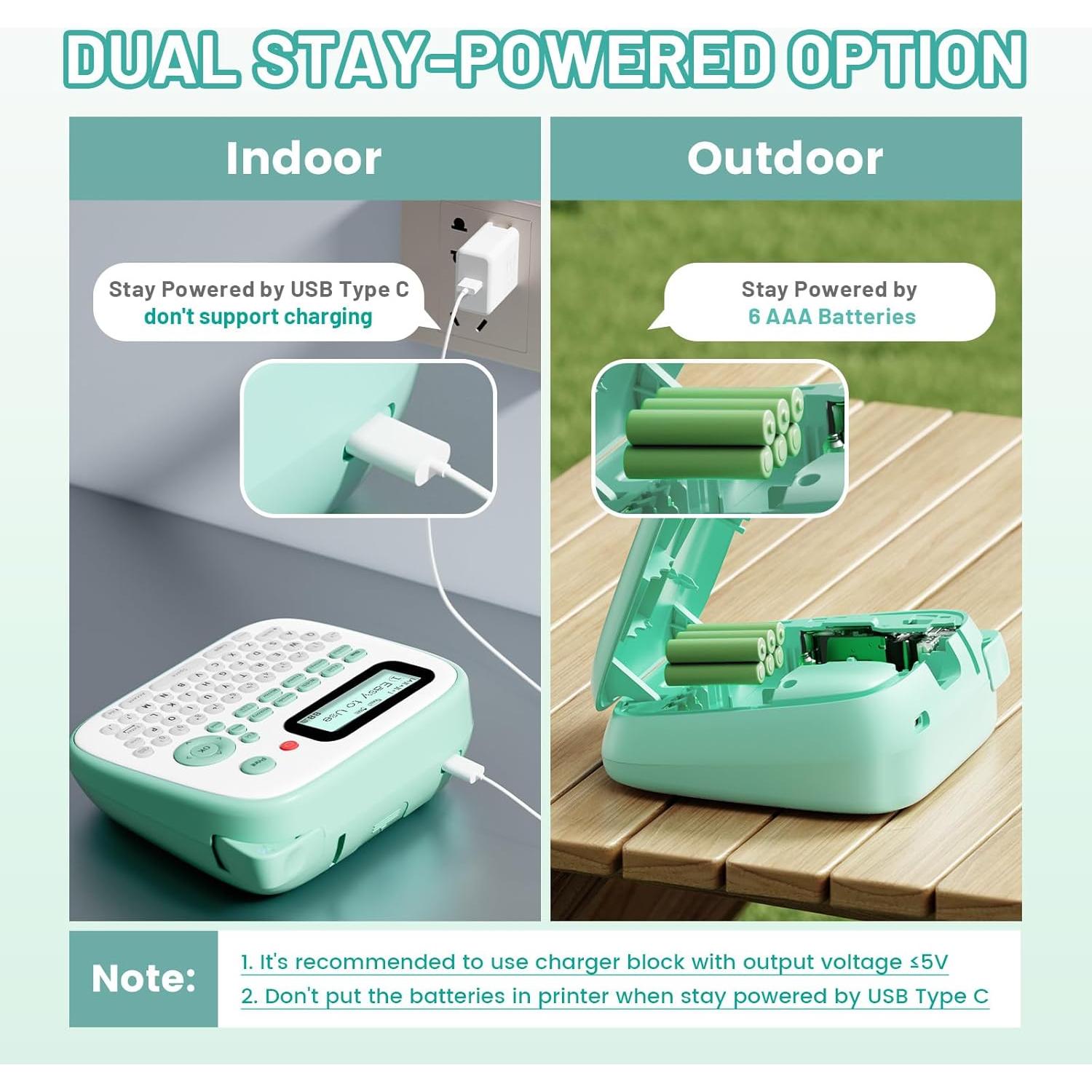 Etiquetadora EazeID D210S Verde Portátil 12mm Impermeable