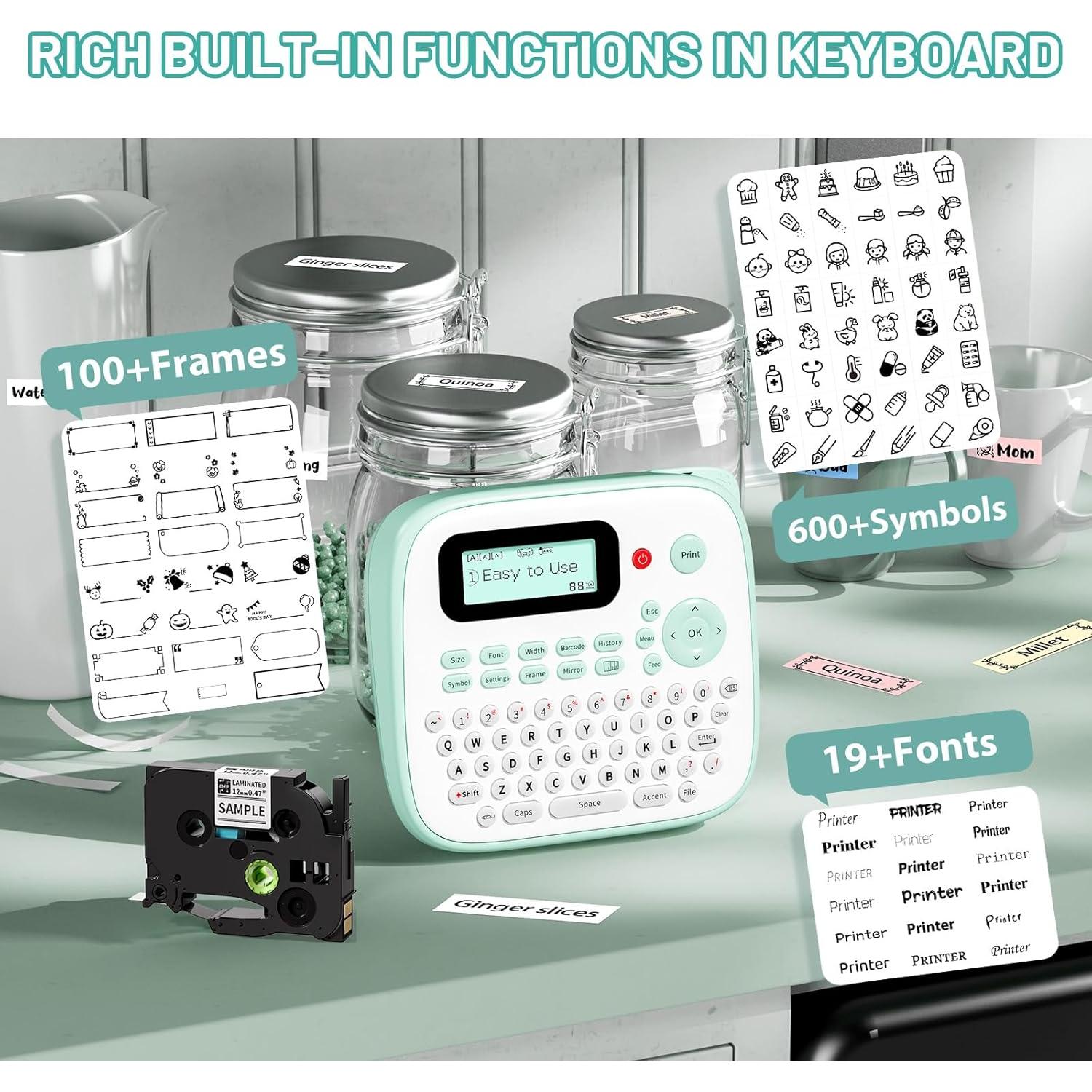 Etiquetadora EazeID D210S Verde Portátil 12mm Impermeable