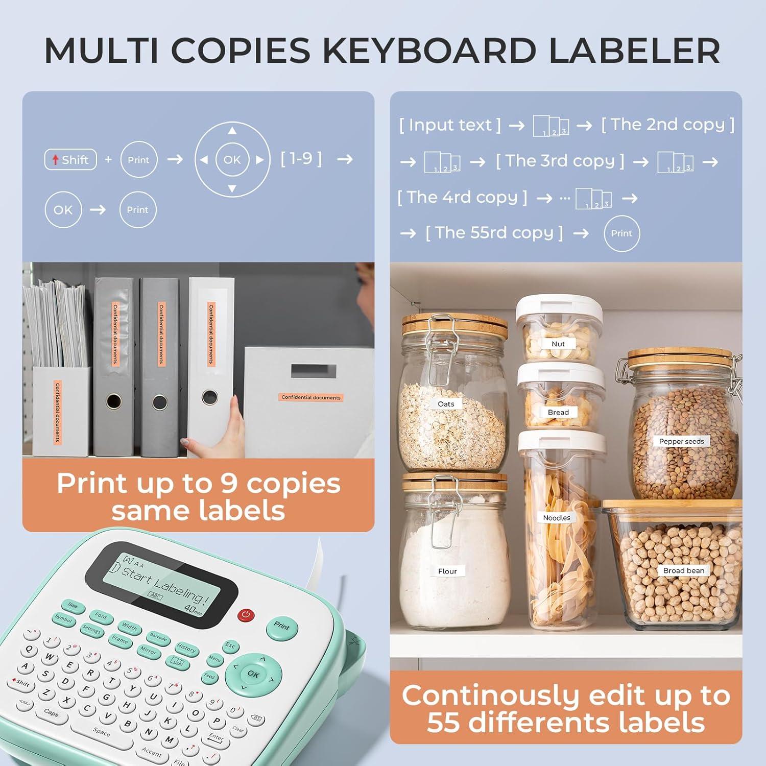 Etiquetadora EazeID D210S Verde Portátil 12mm Impermeable