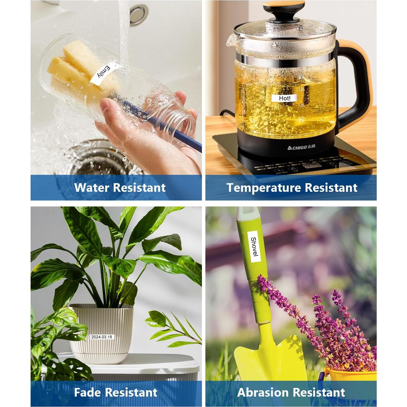 Cinta de Etiqueta Multi-color 12mm Labelwell TZe-231/131/431/531/631